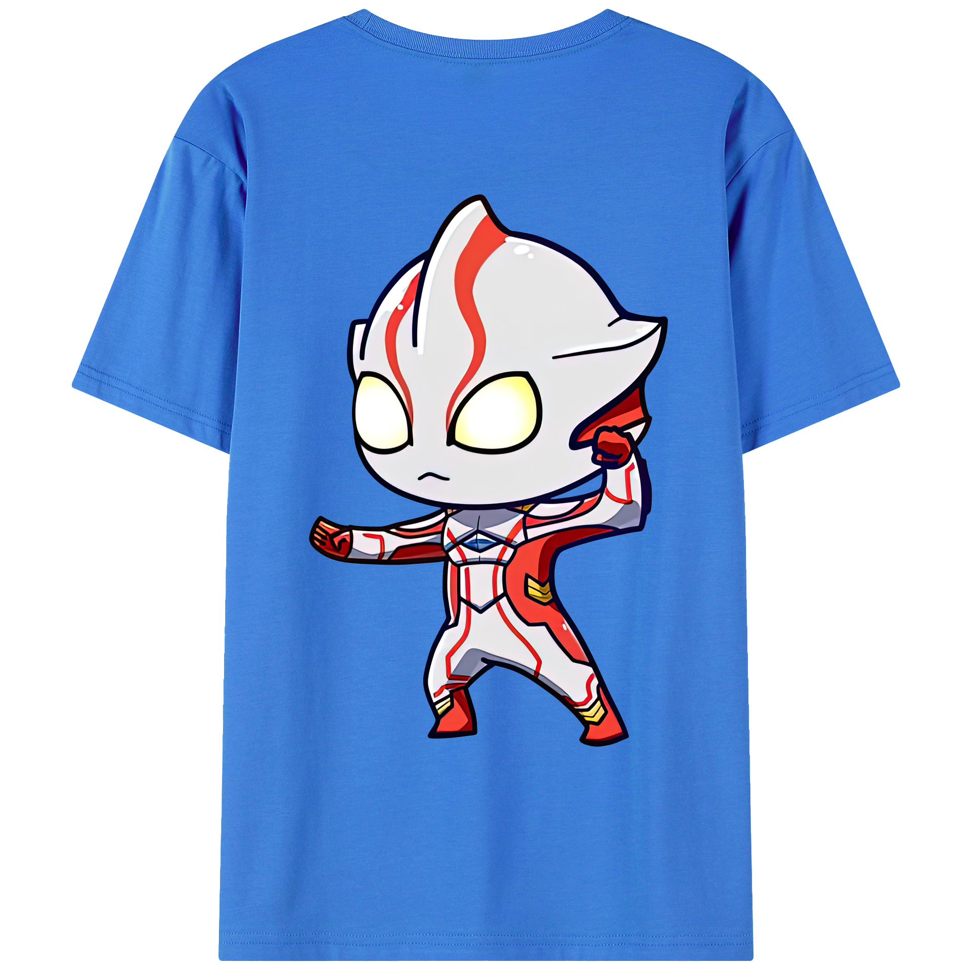 （画像用） ウルトラマン Ultraman 綿100％ メンズ半袖Tシャツ（バックプリント） 通気性