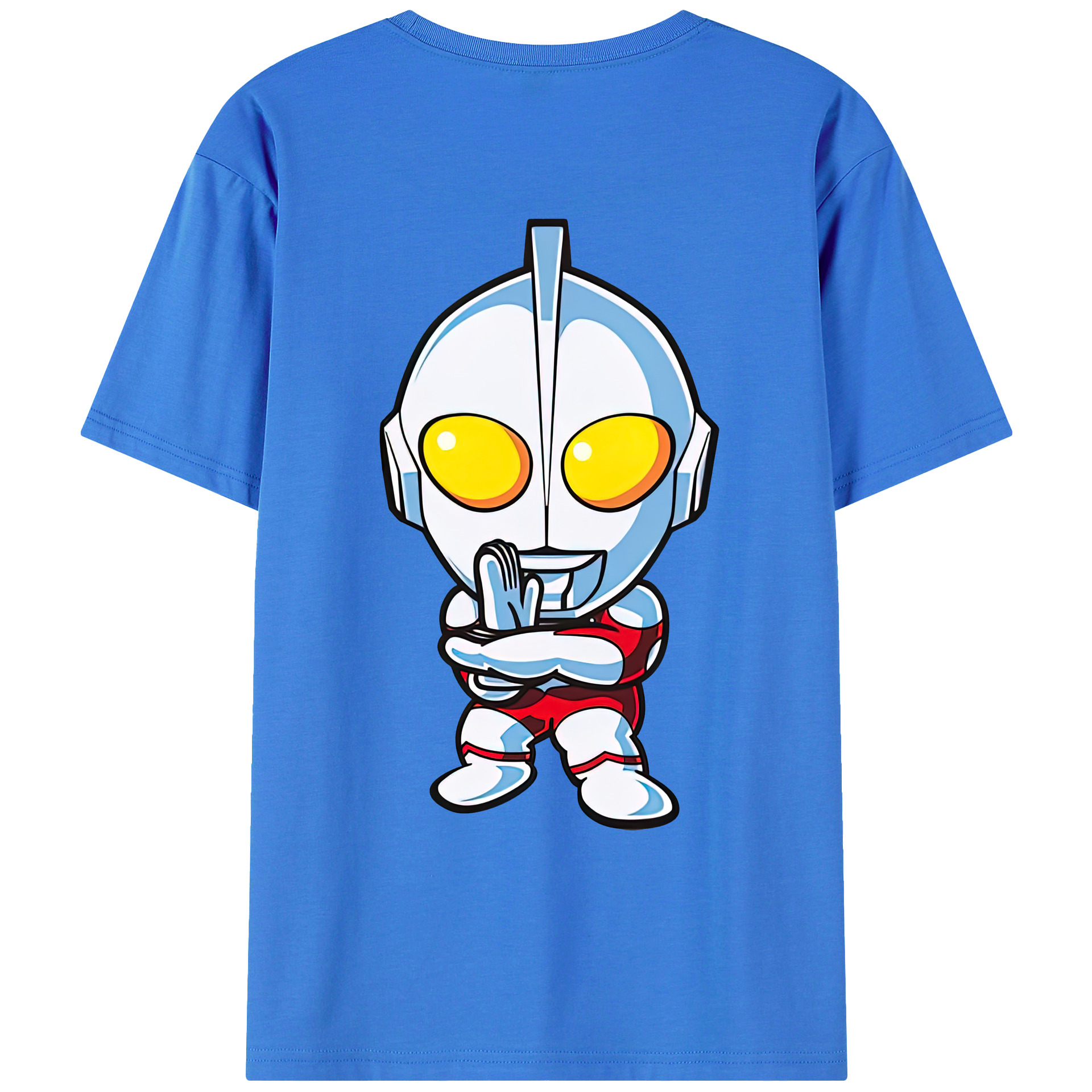 （画像用） ウルトラマン Ultraman 綿100％ メンズ半袖Tシャツ（バックプリント） 通気性