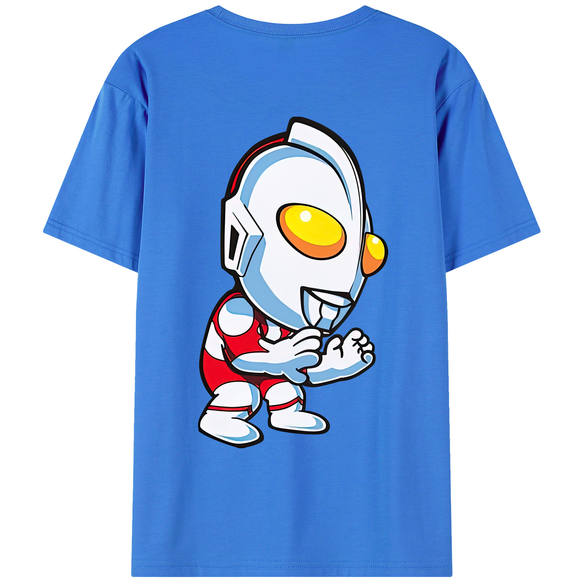 （画像用） ウルトラマン Ultraman 綿100％ メンズ半袖Tシャツ（バックプリント） 通気性