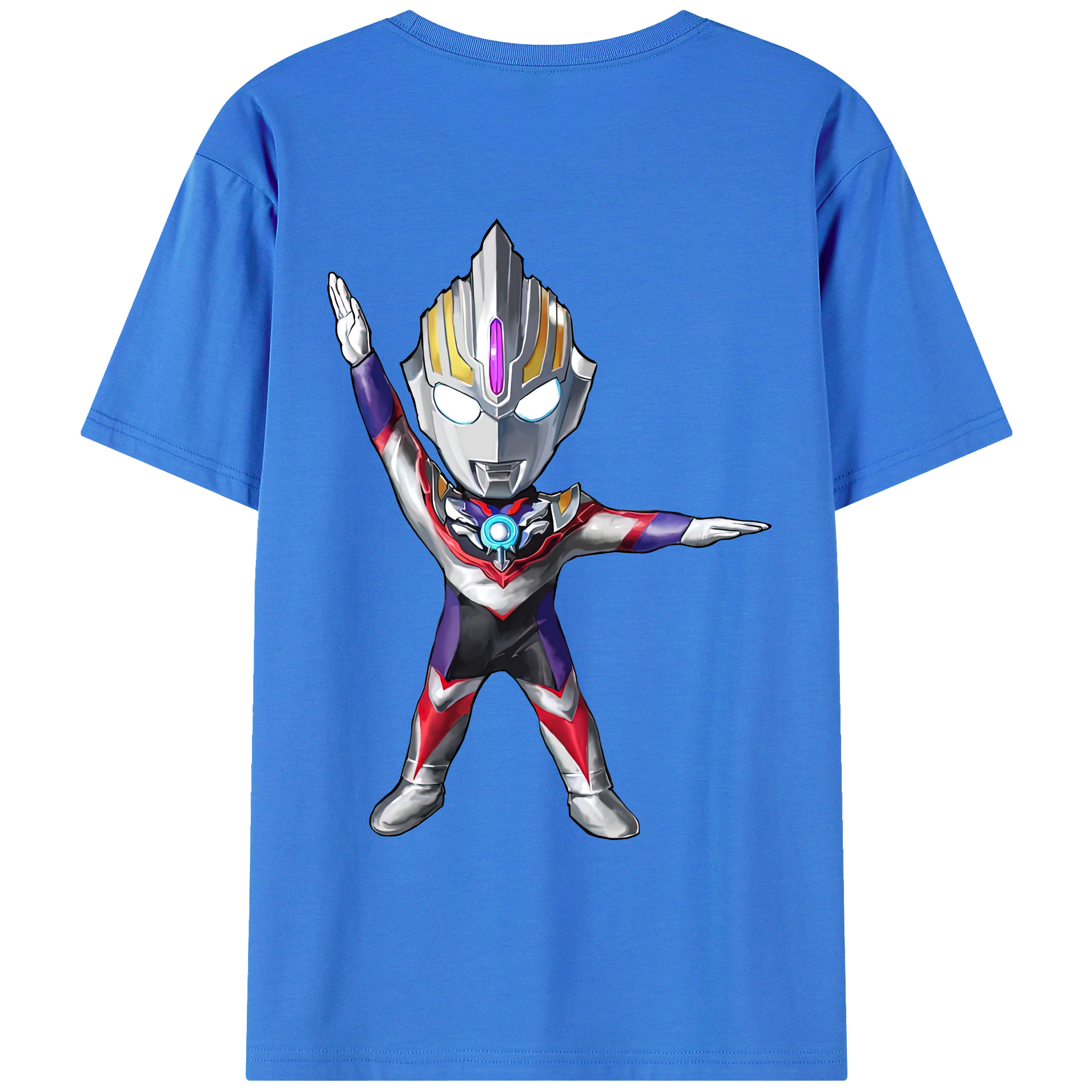 （画像用） ウルトラマン Ultraman 綿100％ メンズ半袖Tシャツ（バックプリント） 通気性