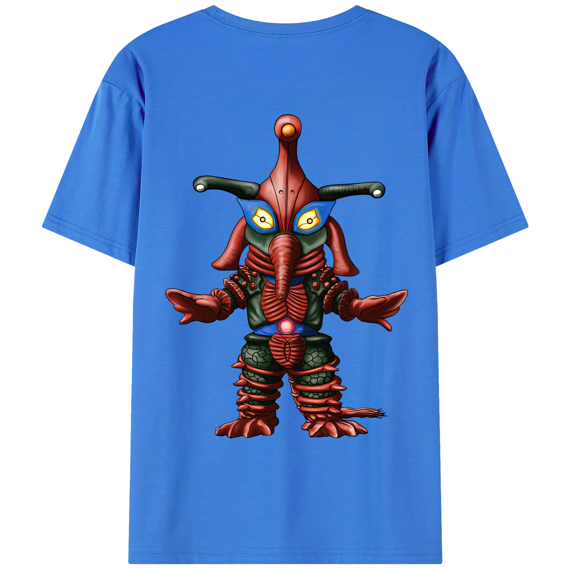 （画像用） ウルトラマン Ultraman 綿100％ メンズ半袖Tシャツ（バックプリント） 通気性