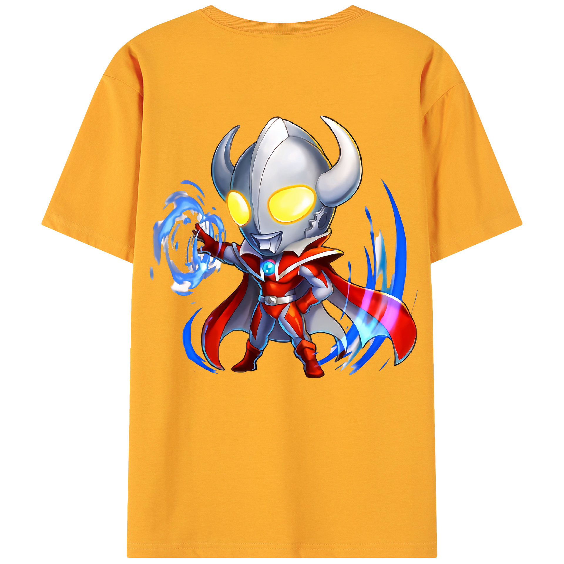 （画像用） ウルトラマン Ultraman 綿100％ メンズ半袖Tシャツ（バックプリント） 通気性