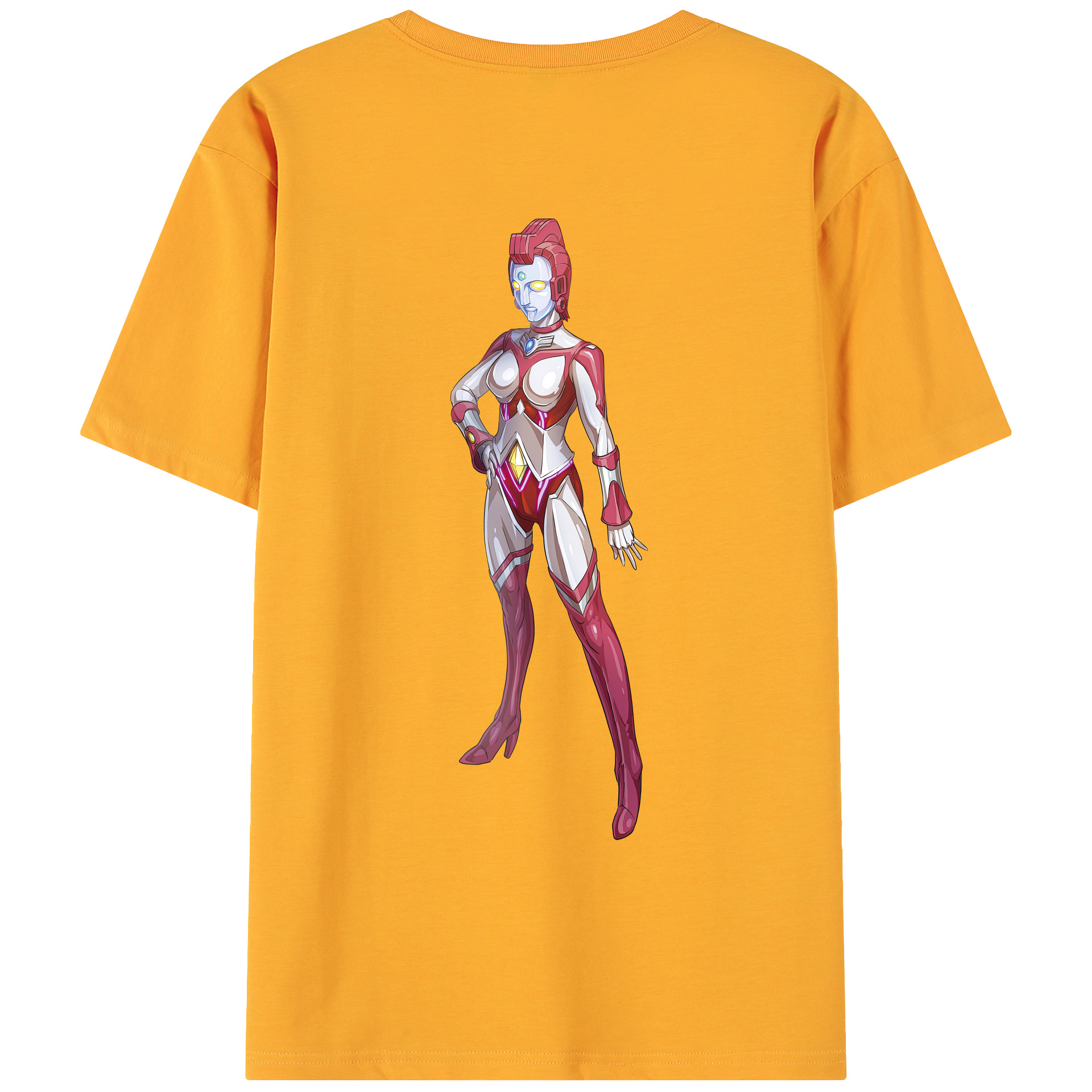 （画像用） ウルトラマン Ultraman 綿100％ メンズ半袖Tシャツ（バックプリント） 通気性