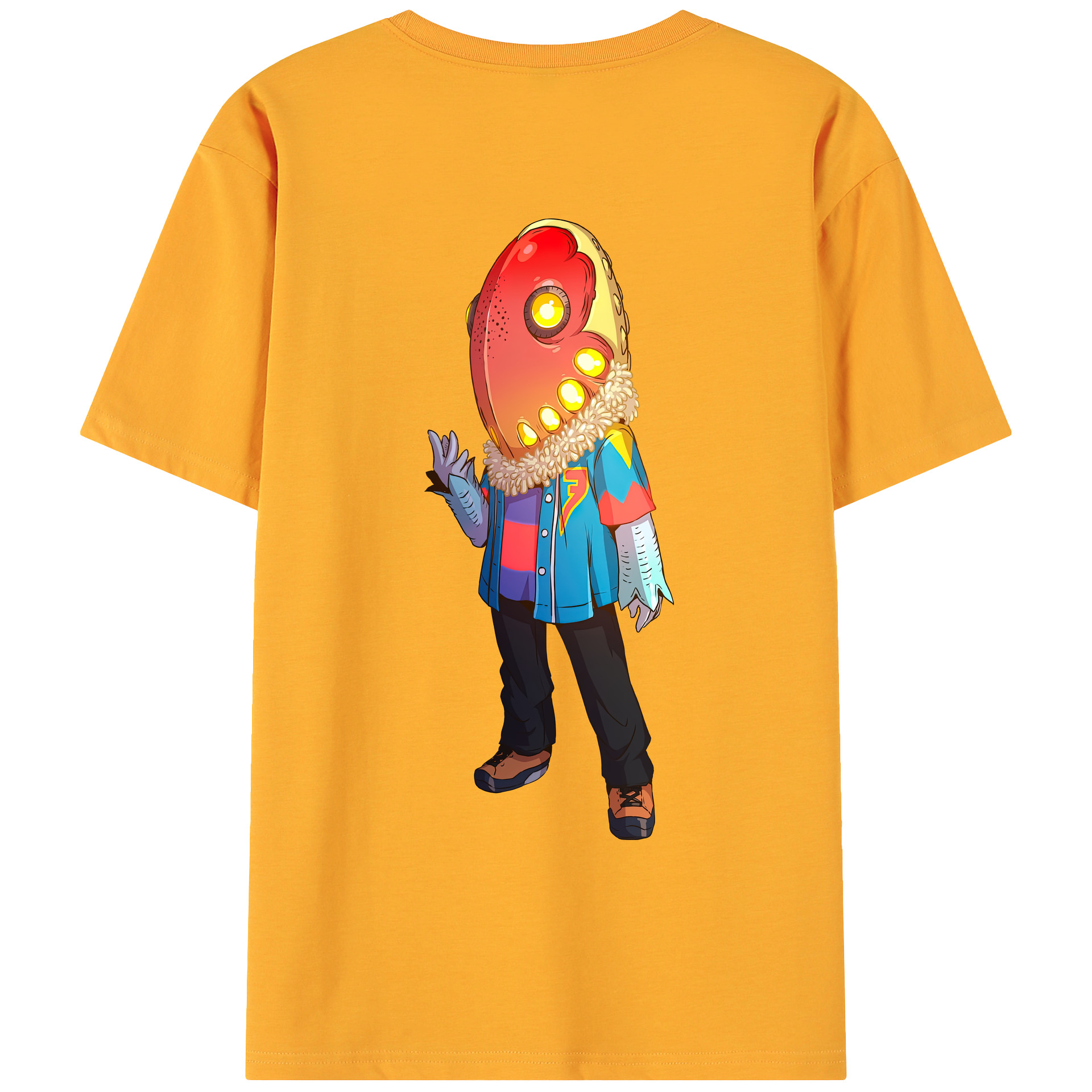 （画像用） ウルトラマン Ultraman 綿100％ メンズ半袖Tシャツ（バックプリント） 通気性