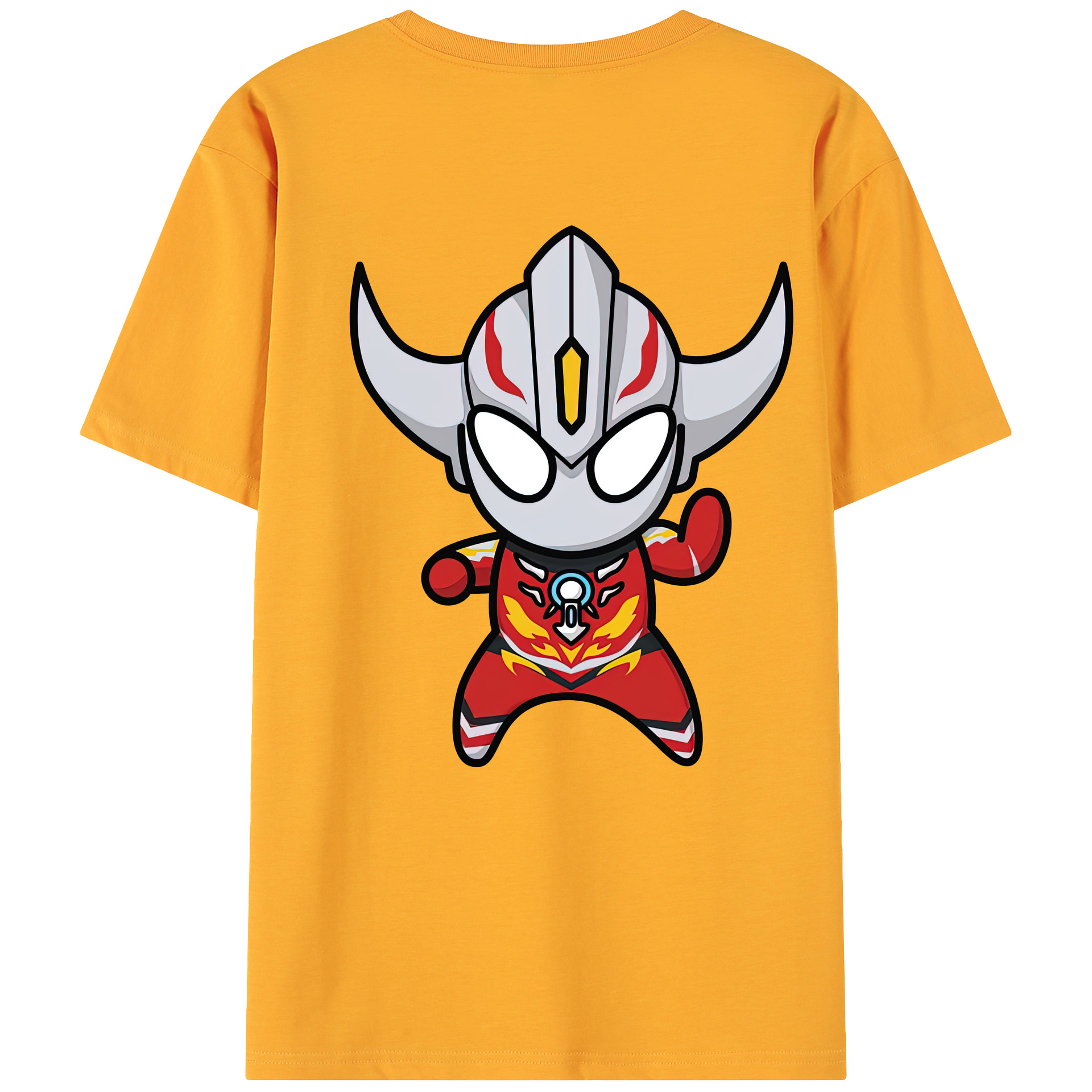 （画像用） ウルトラマン Ultraman 綿100％ メンズ半袖Tシャツ（バックプリント） 通気性