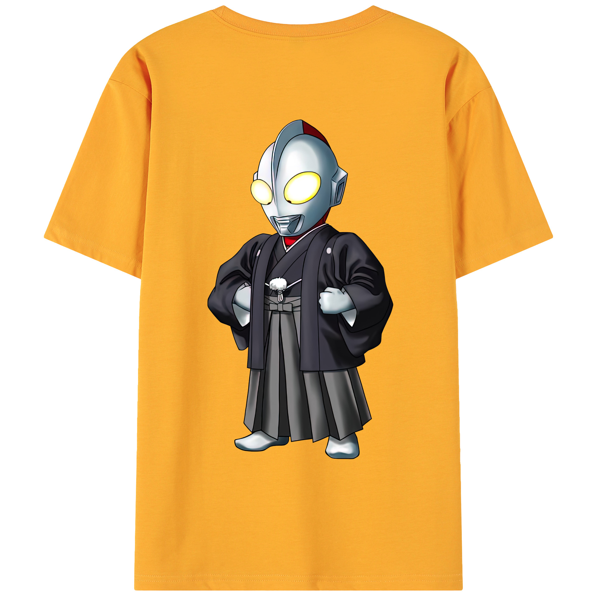 （画像用） ウルトラマン Ultraman 綿100％ メンズ半袖Tシャツ（バックプリント） 通気性