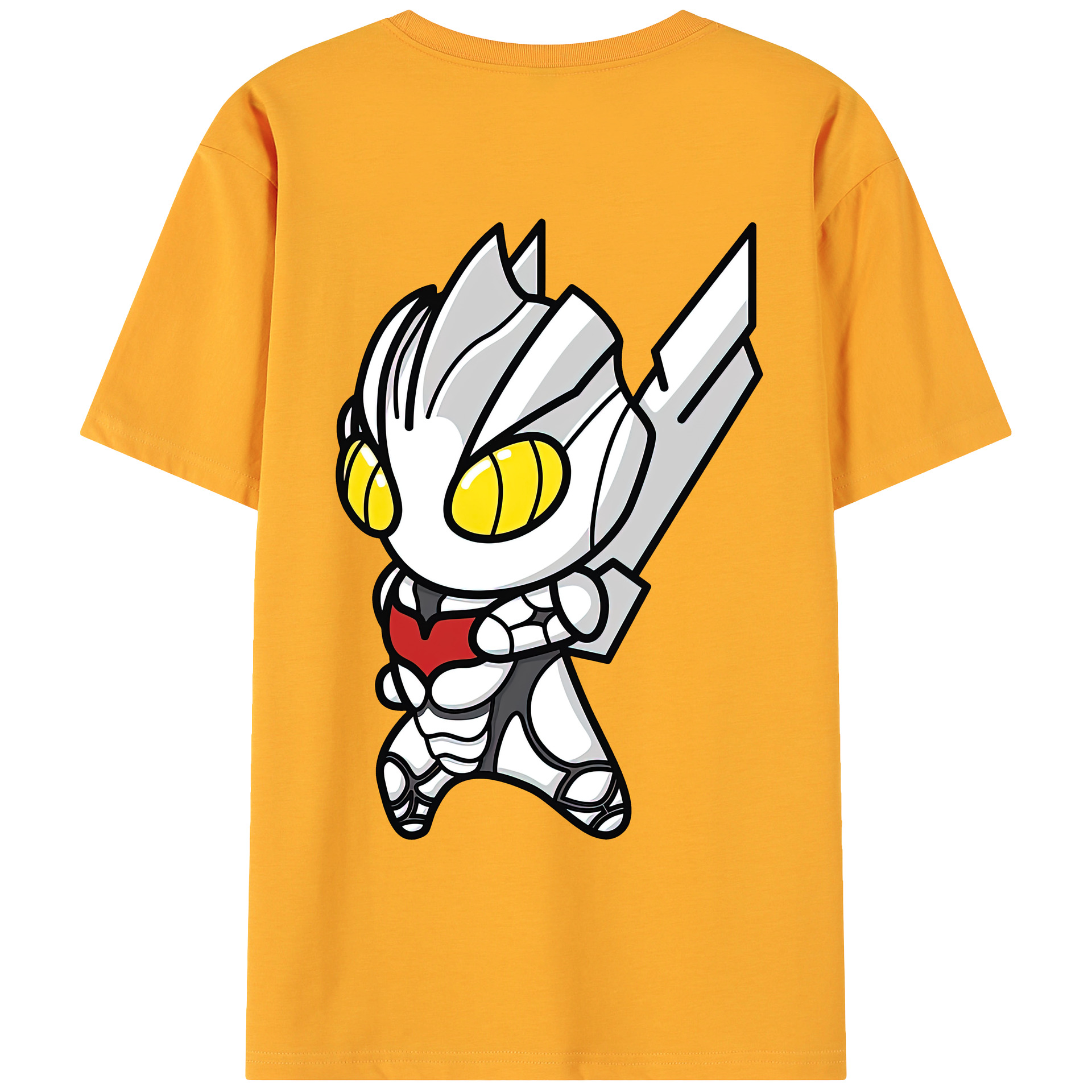 （画像用） ウルトラマン Ultraman 綿100％ メンズ半袖Tシャツ（バックプリント） 通気性