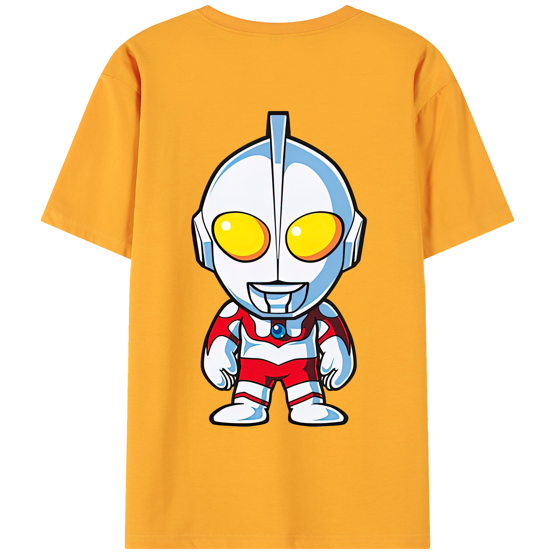 （画像用） ウルトラマン Ultraman 綿100％ メンズ半袖Tシャツ（バックプリント） 通気性