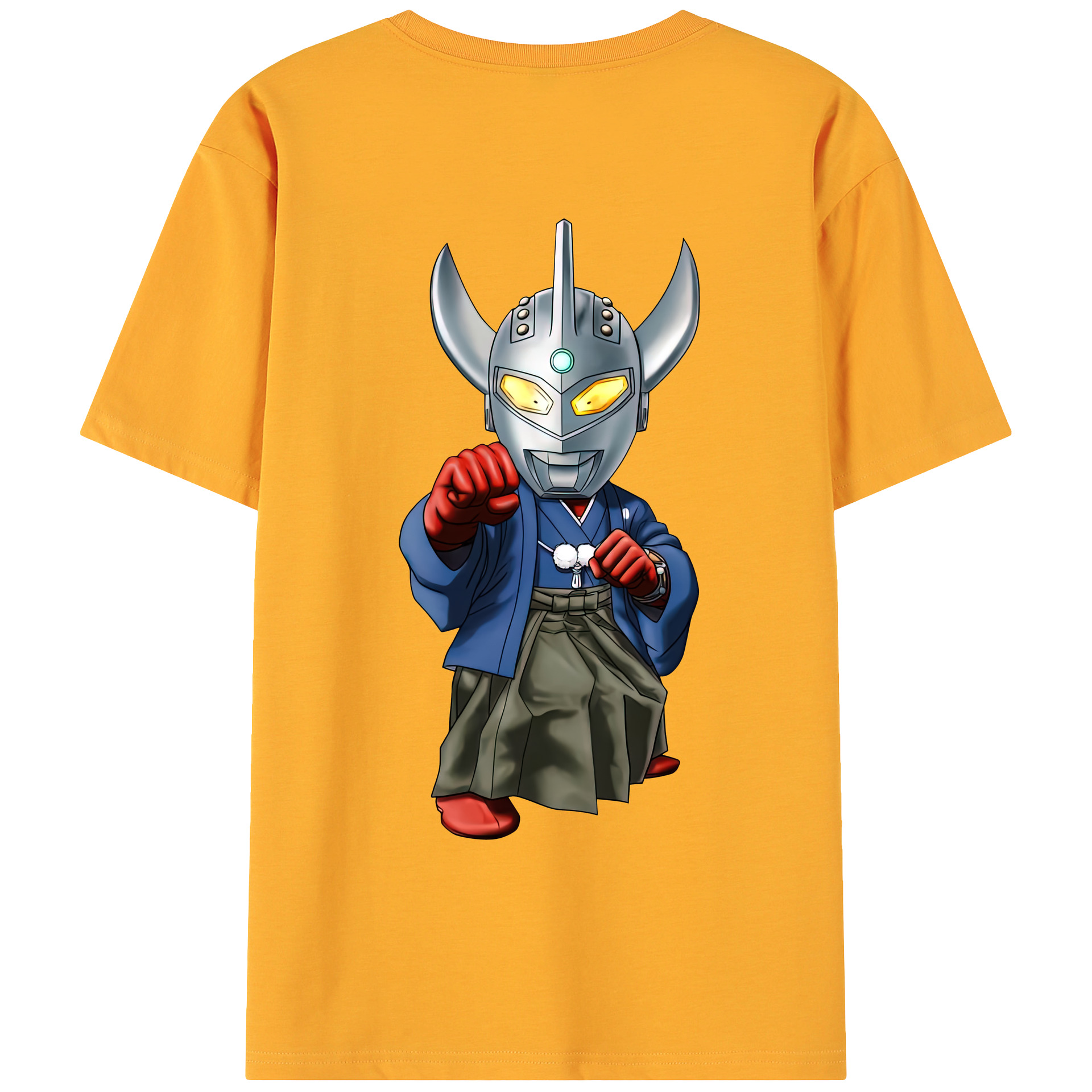 （画像用） ウルトラマン Ultraman 綿100％ メンズ半袖Tシャツ（バックプリント） 通気性
