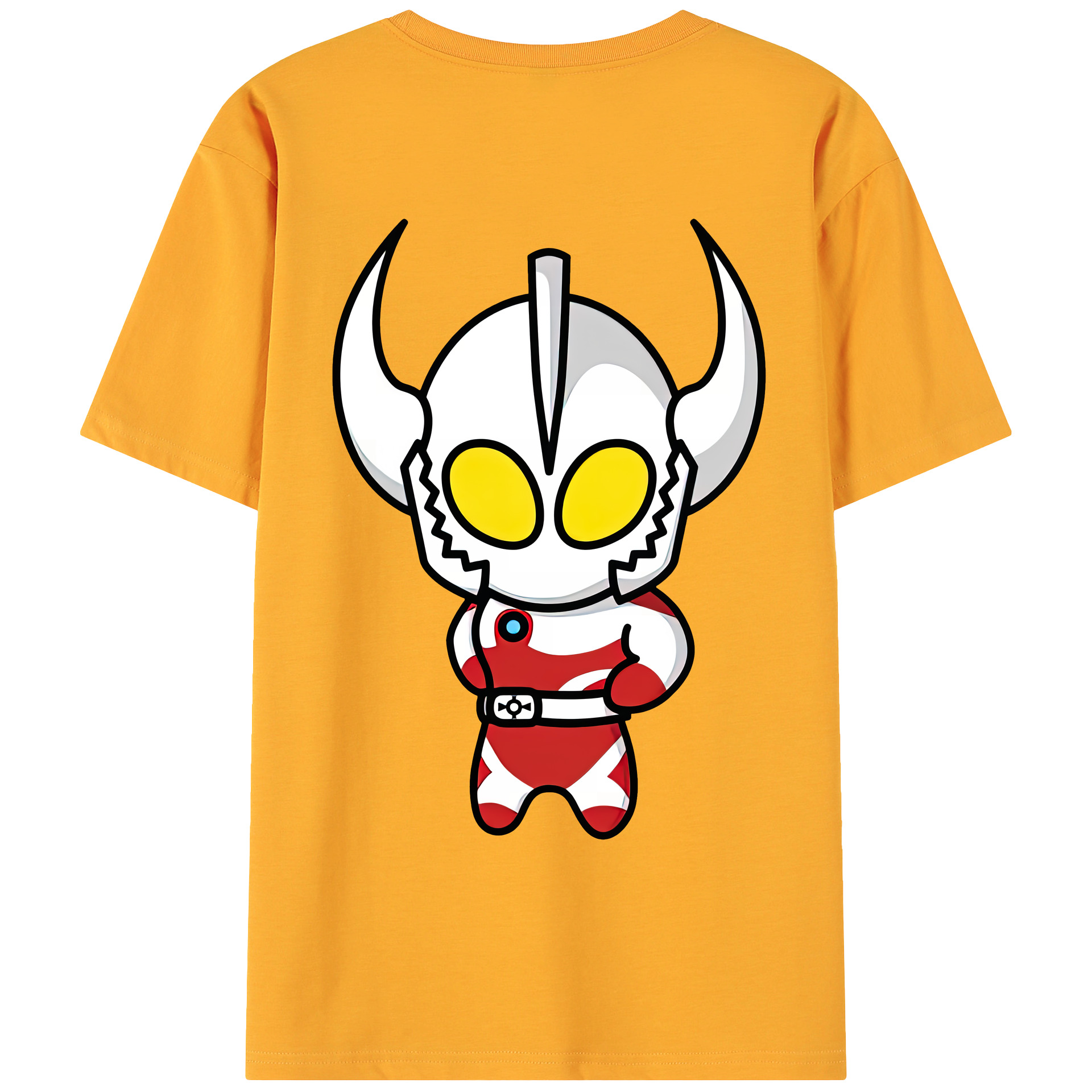 （画像用） ウルトラマン Ultraman 綿100％ メンズ半袖Tシャツ（バックプリント） 通気性