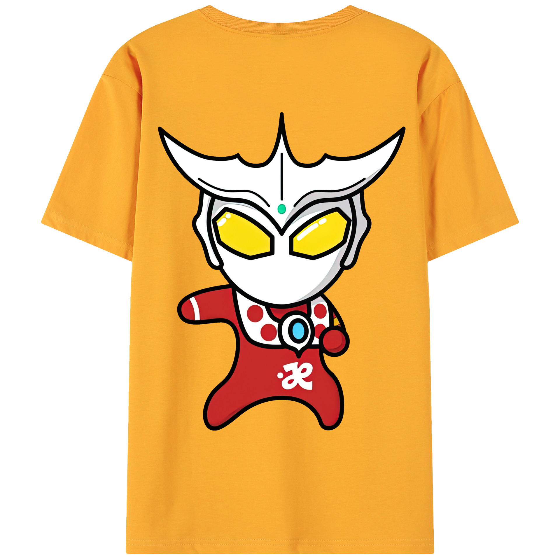 （画像用） ウルトラマン Ultraman 綿100％ メンズ半袖Tシャツ（バックプリント） 通気性