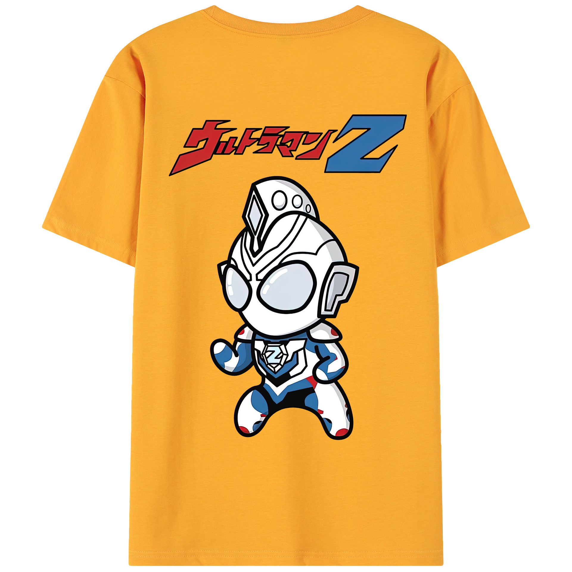（画像用） ウルトラマン Ultraman 綿100％ メンズ半袖Tシャツ（バックプリント） 通気性