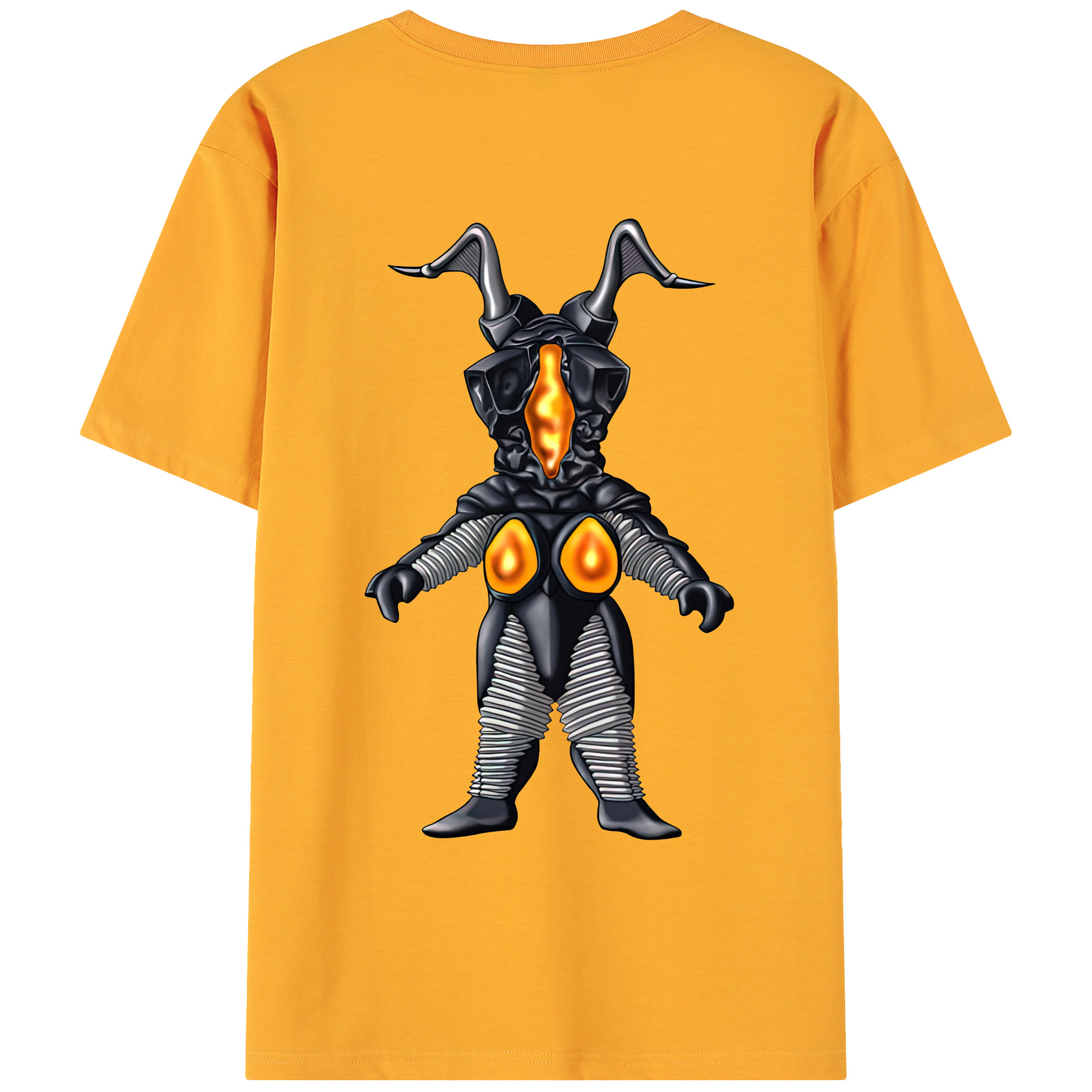 （画像用） ウルトラマン Ultraman 綿100％ メンズ半袖Tシャツ（バックプリント） 通気性