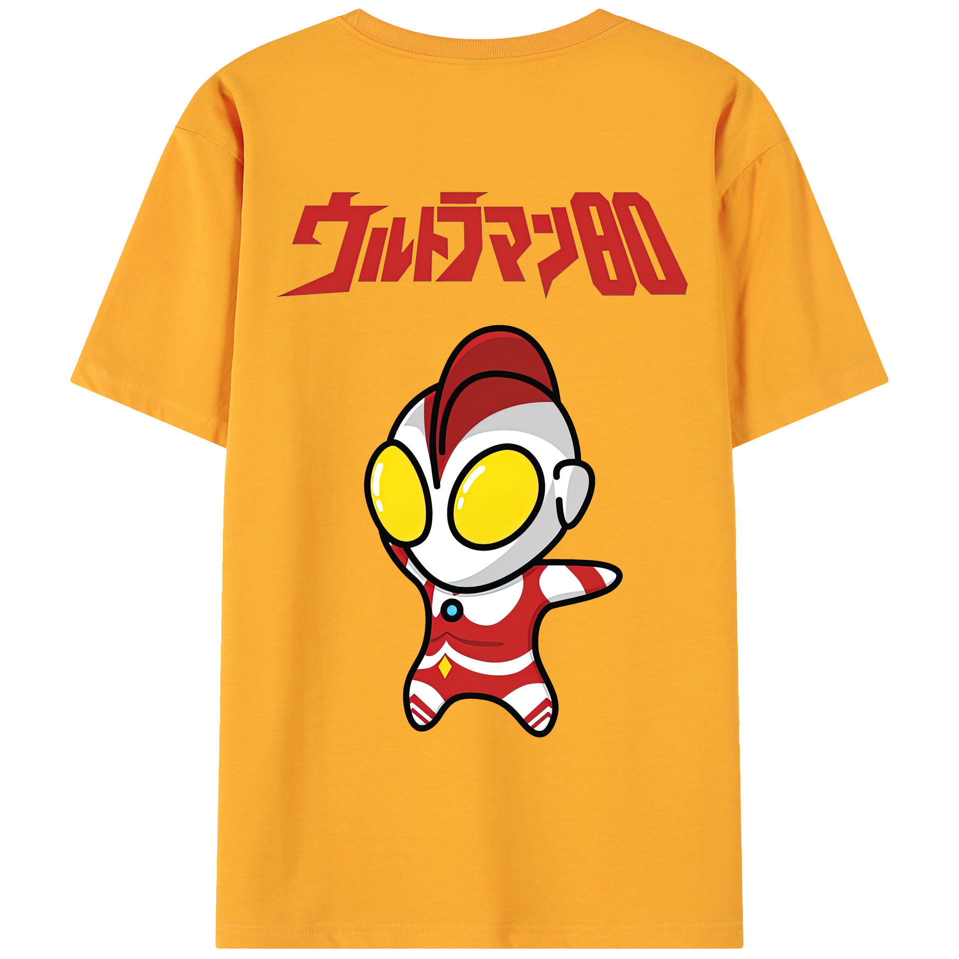 （画像用） ウルトラマン Ultraman 綿100％ メンズ半袖Tシャツ（バックプリント） 通気性