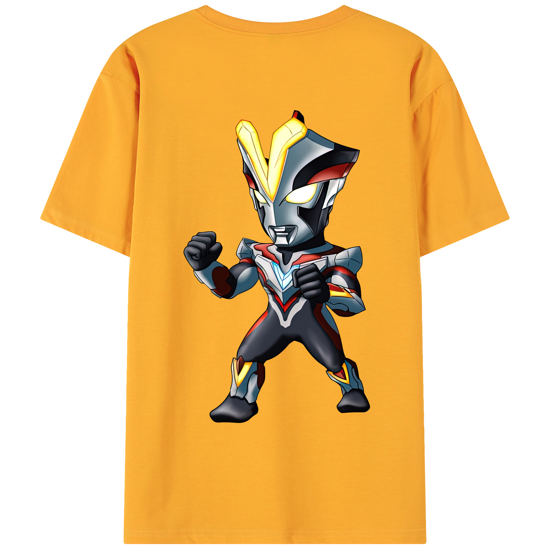 （画像用） ウルトラマン Ultraman 綿100％ メンズ半袖Tシャツ（バックプリント） 通気性