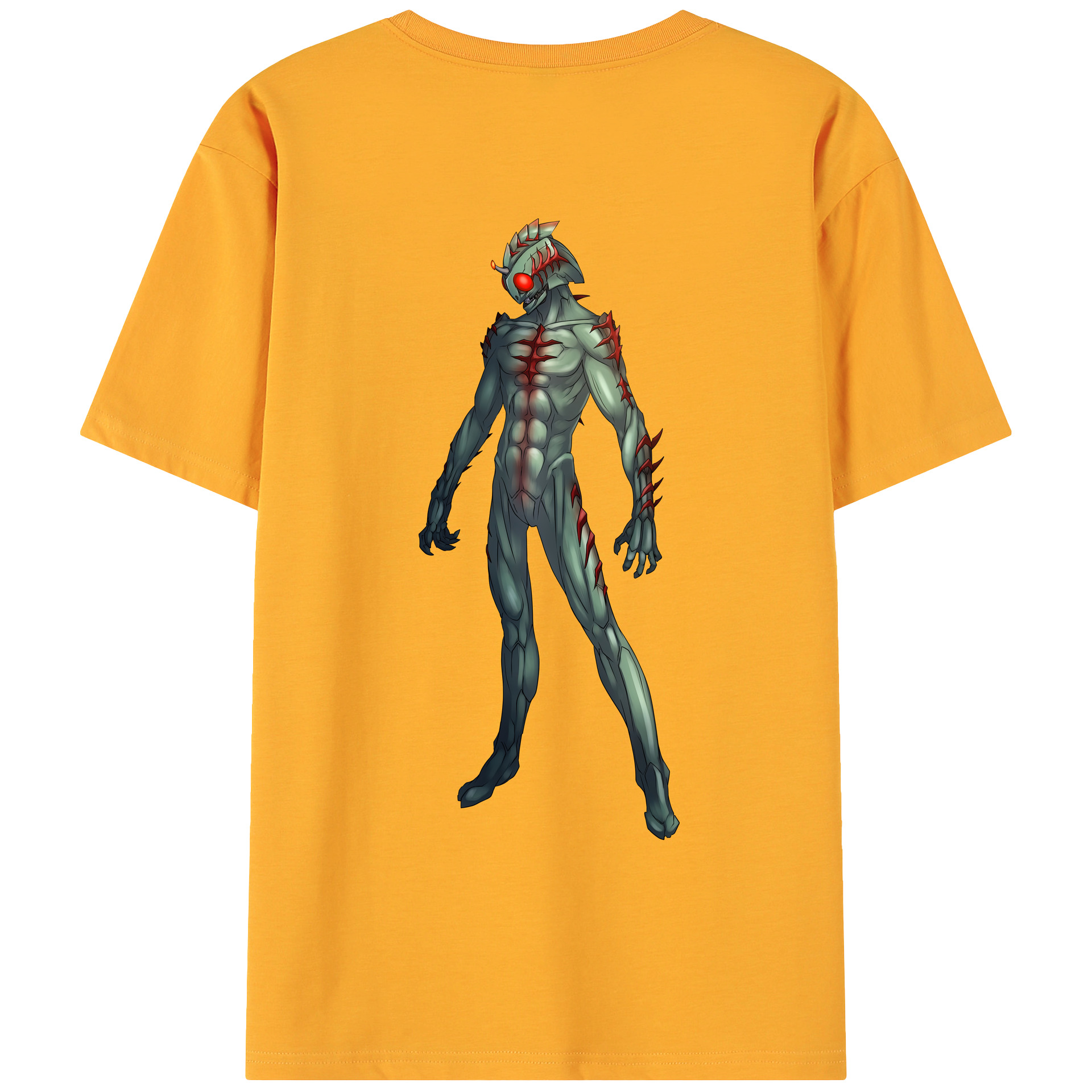 （画像用） ウルトラマン Ultraman 綿100％ メンズ半袖Tシャツ（バックプリント） 通気性