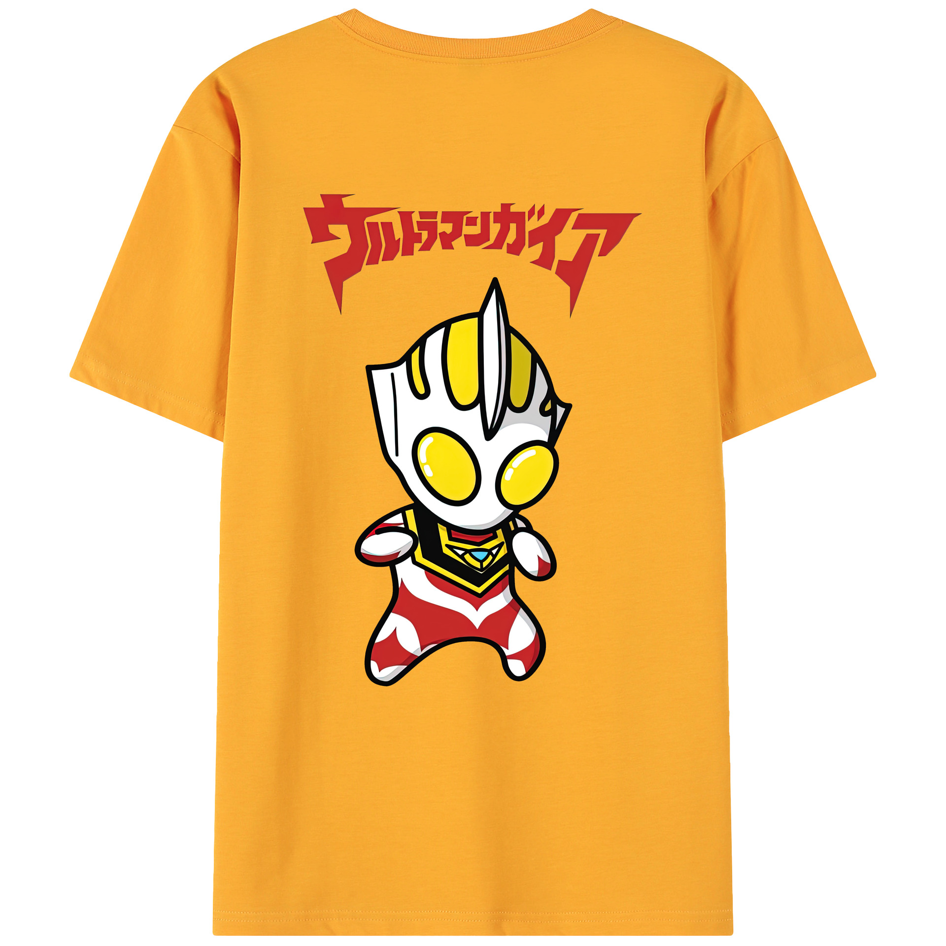（画像用） ウルトラマン Ultraman 綿100％ メンズ半袖Tシャツ（バックプリント） 通気性