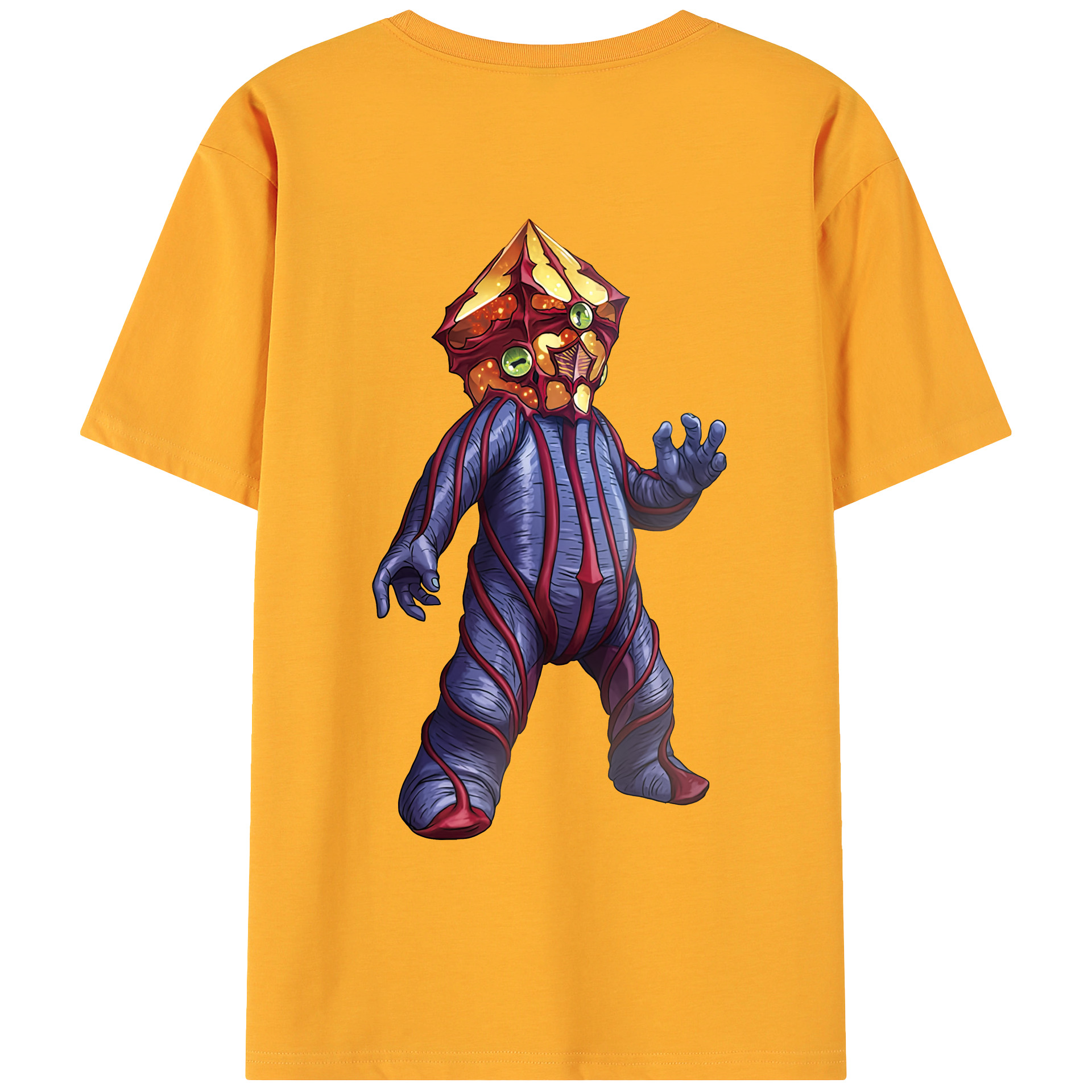 （画像用） ウルトラマン Ultraman 綿100％ メンズ半袖Tシャツ（バックプリント） 通気性