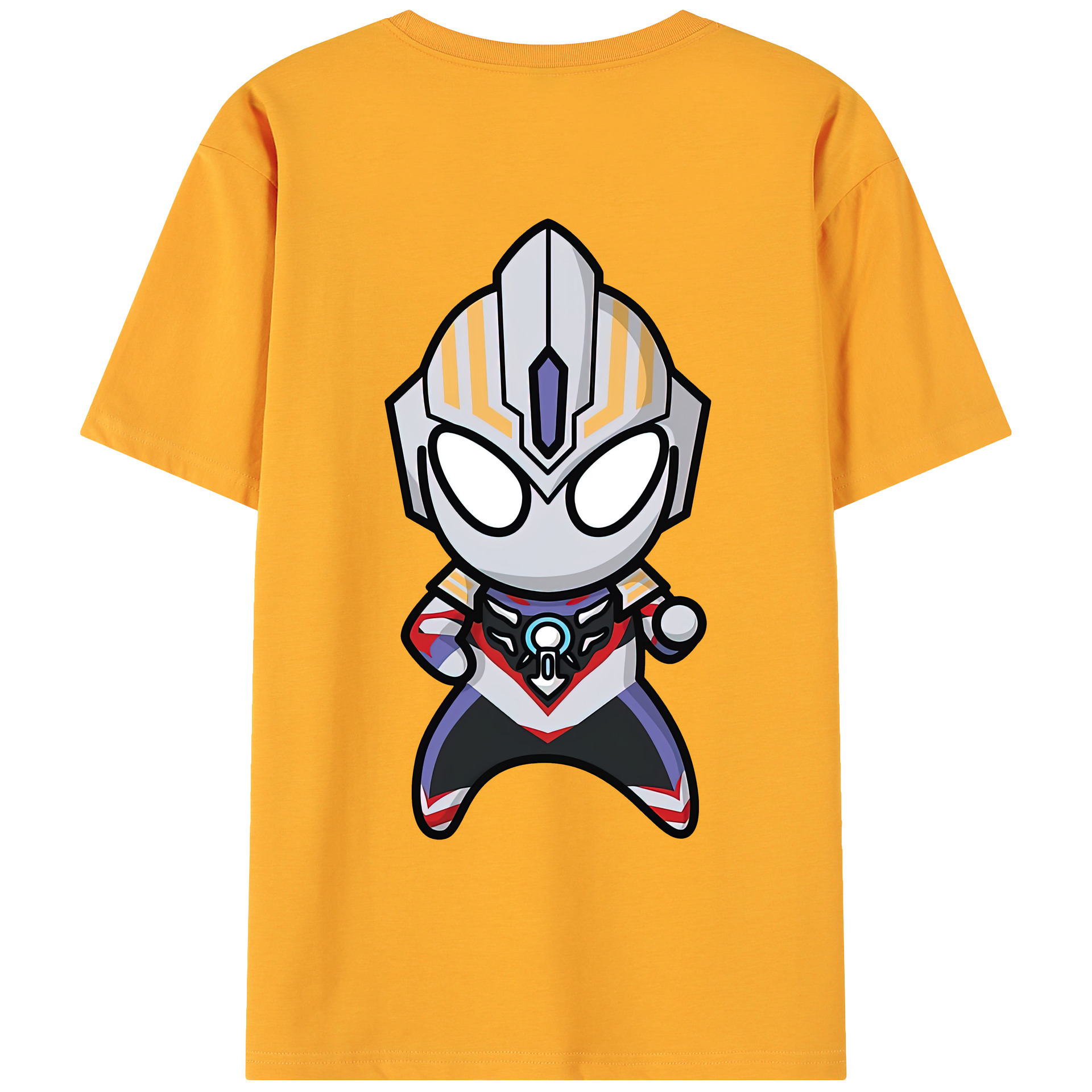 （画像用） ウルトラマン Ultraman 綿100％ メンズ半袖Tシャツ（バックプリント） 通気性