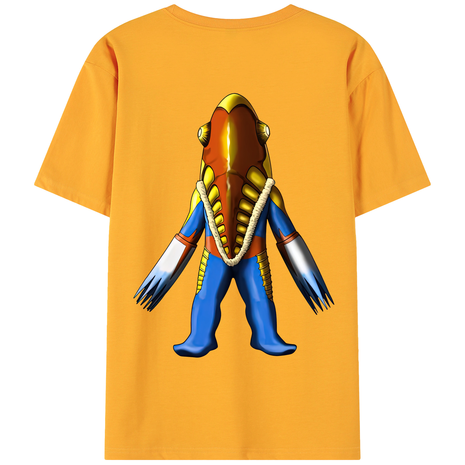 （画像用） ウルトラマン Ultraman 綿100％ メンズ半袖Tシャツ（バックプリント） 通気性