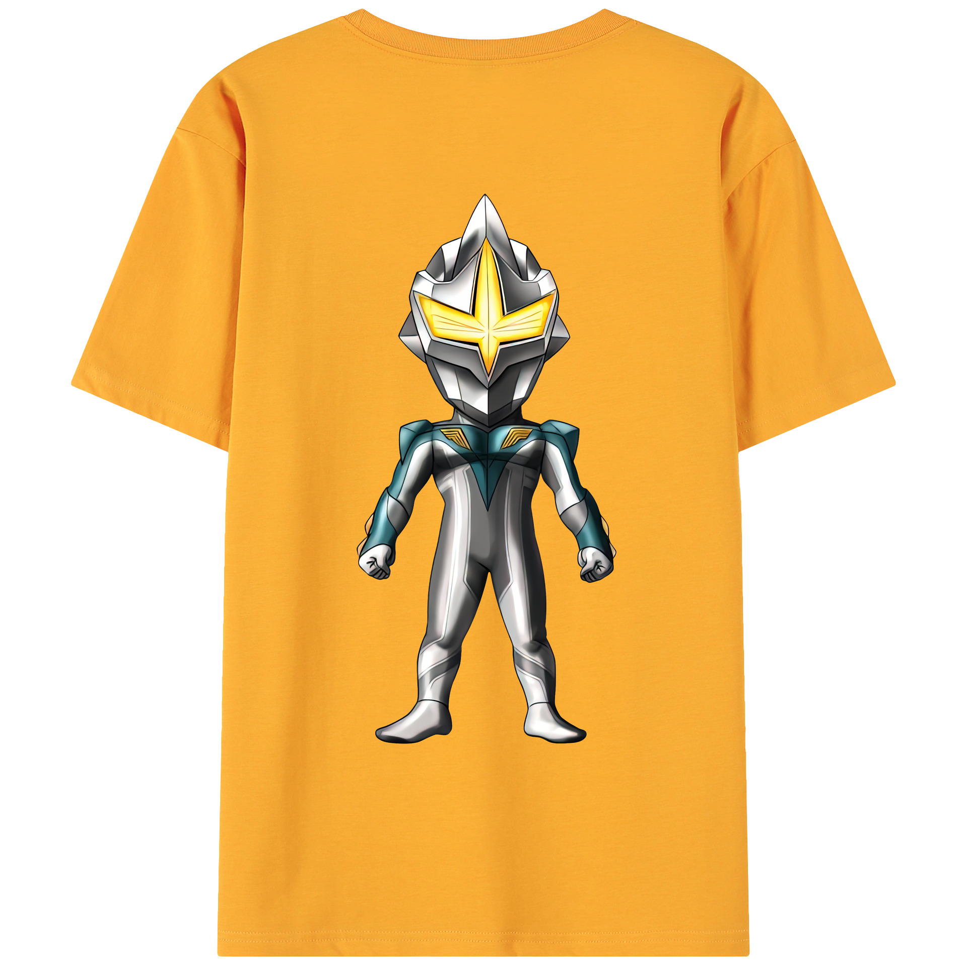 （画像用） ウルトラマン Ultraman 綿100％ メンズ半袖Tシャツ（バックプリント） 通気性