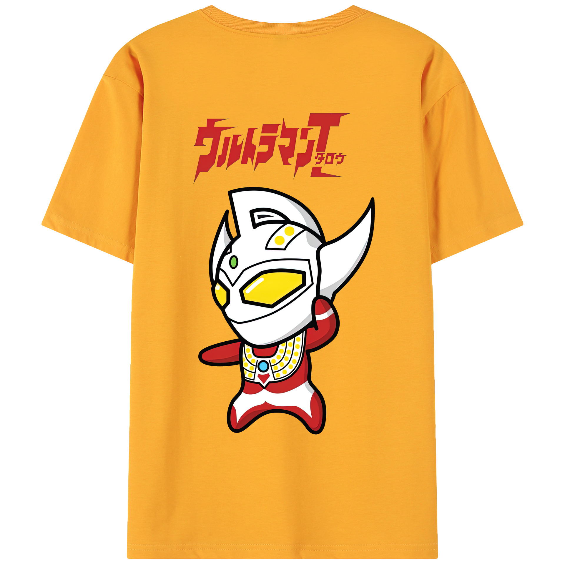 （画像用） ウルトラマン Ultraman 綿100％ メンズ半袖Tシャツ（バックプリント） 通気性