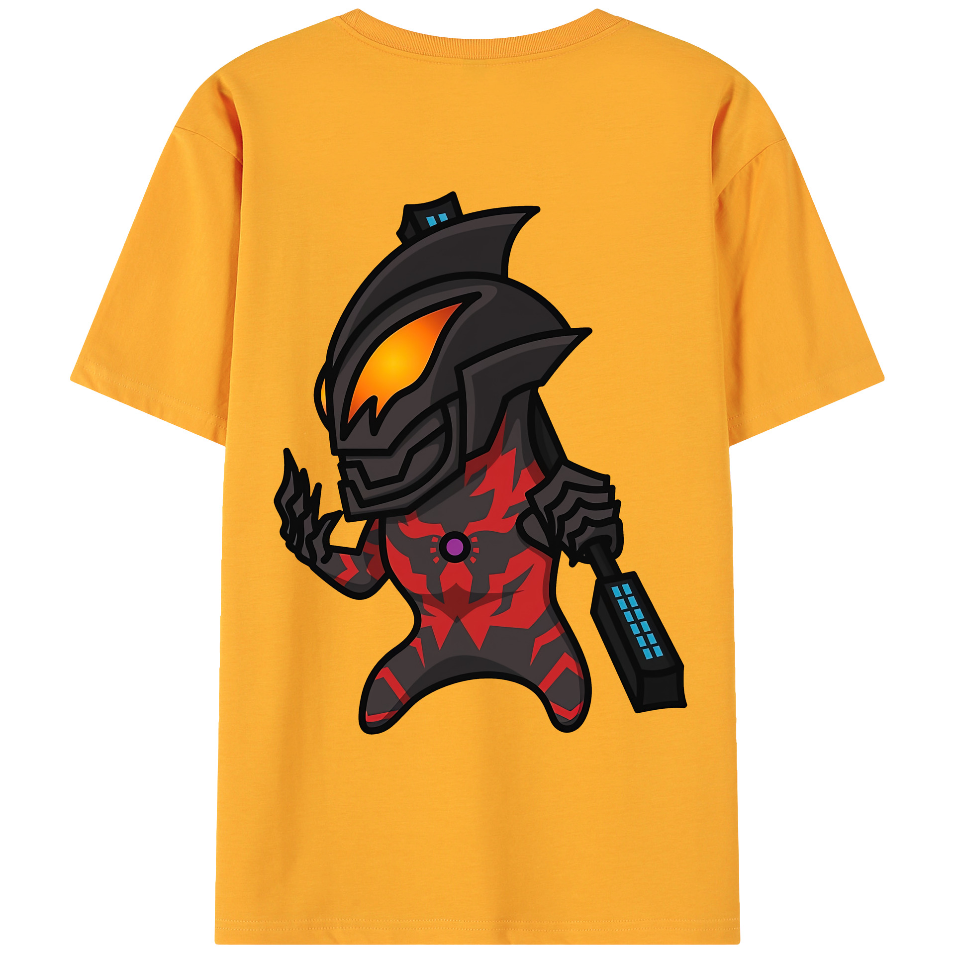 （画像用） ウルトラマン Ultraman 綿100％ メンズ半袖Tシャツ（バックプリント） 通気性