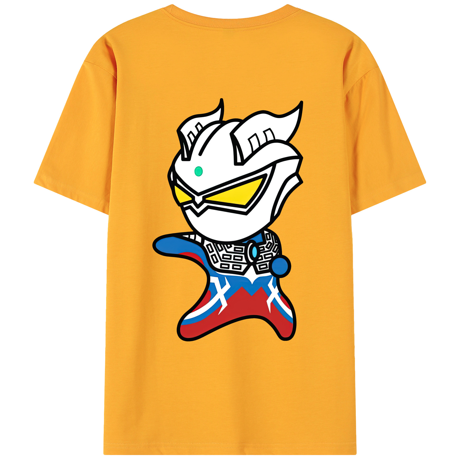 （画像用） ウルトラマン Ultraman 綿100％ メンズ半袖Tシャツ（バックプリント） 通気性