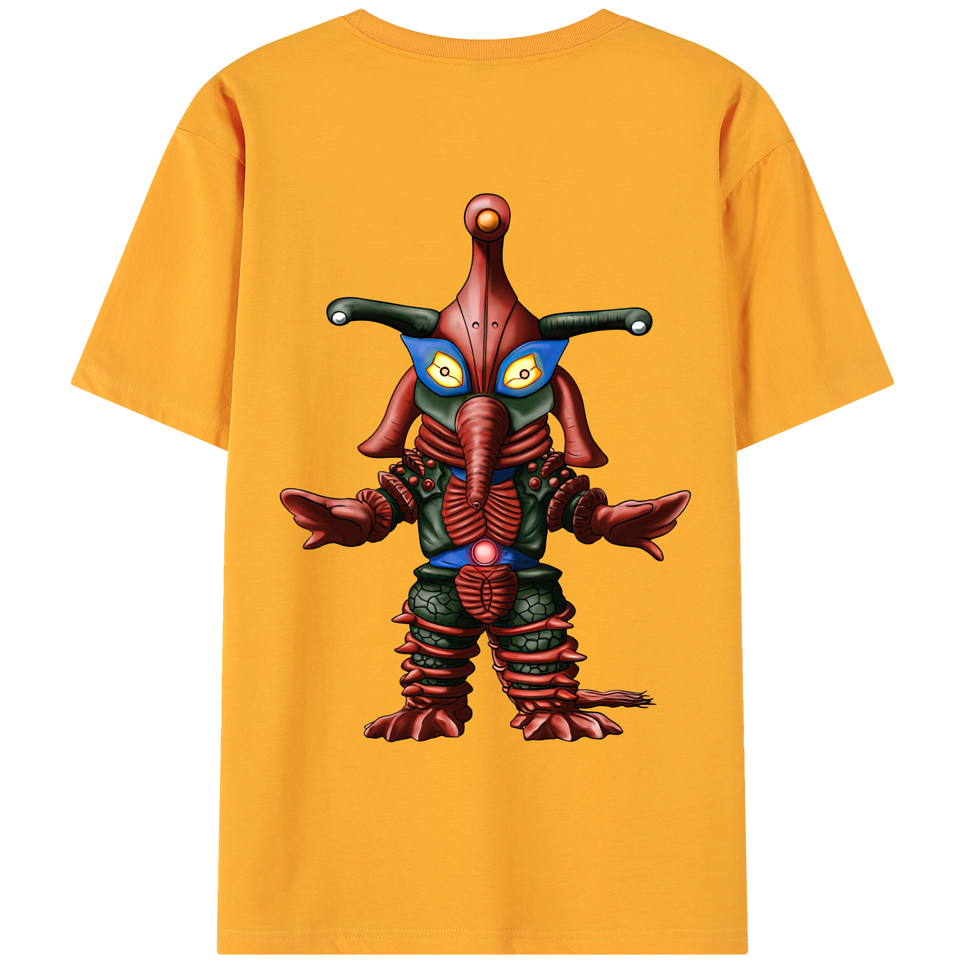 （画像用） ウルトラマン Ultraman 綿100％ メンズ半袖Tシャツ（バックプリント） 通気性