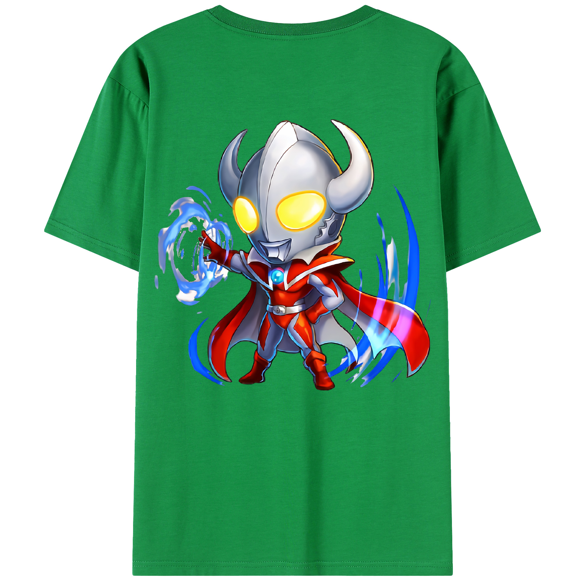 （画像用） ウルトラマン Ultraman 綿100％ メンズ半袖Tシャツ（バックプリント） 通気性