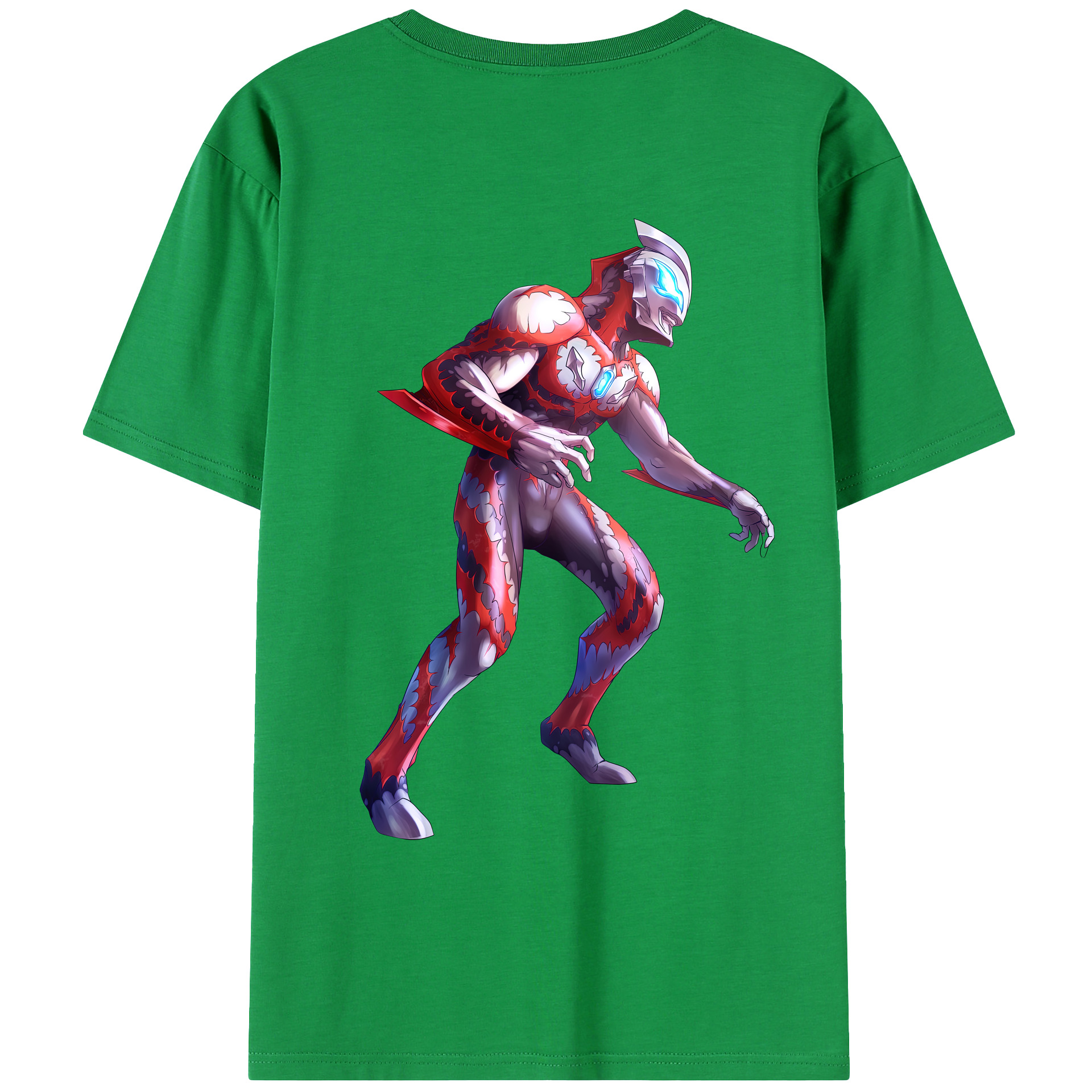 （画像用） ウルトラマン Ultraman 綿100％ メンズ半袖Tシャツ（バックプリント） 通気性