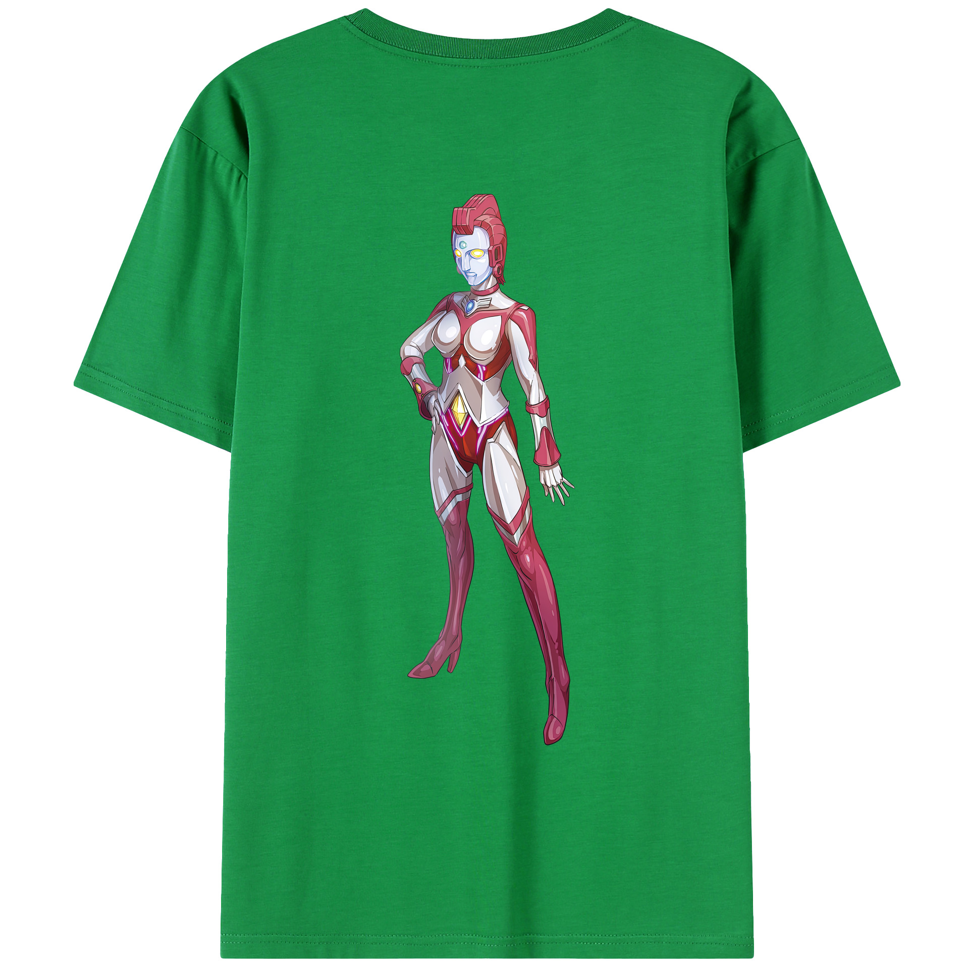 （画像用） ウルトラマン Ultraman 綿100％ メンズ半袖Tシャツ（バックプリント） 通気性