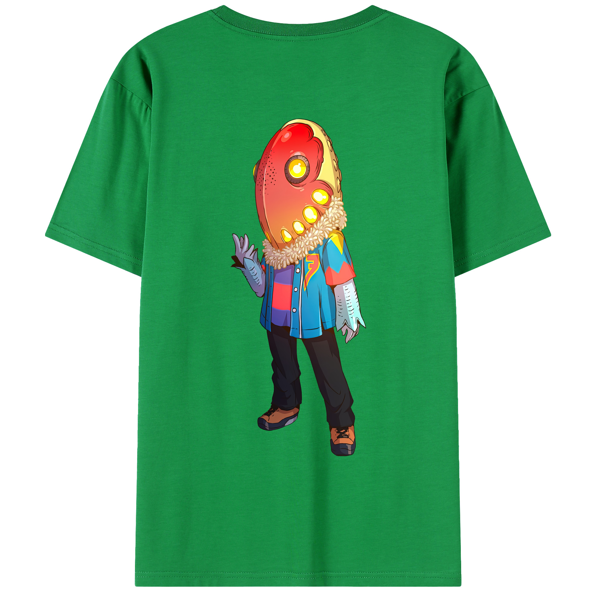 （画像用） ウルトラマン Ultraman 綿100％ メンズ半袖Tシャツ（バックプリント） 通気性