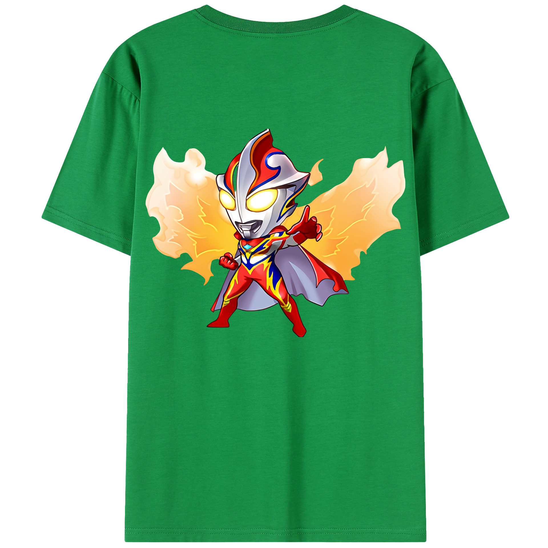 （画像用） ウルトラマン Ultraman 綿100％ メンズ半袖Tシャツ（バックプリント） 通気性