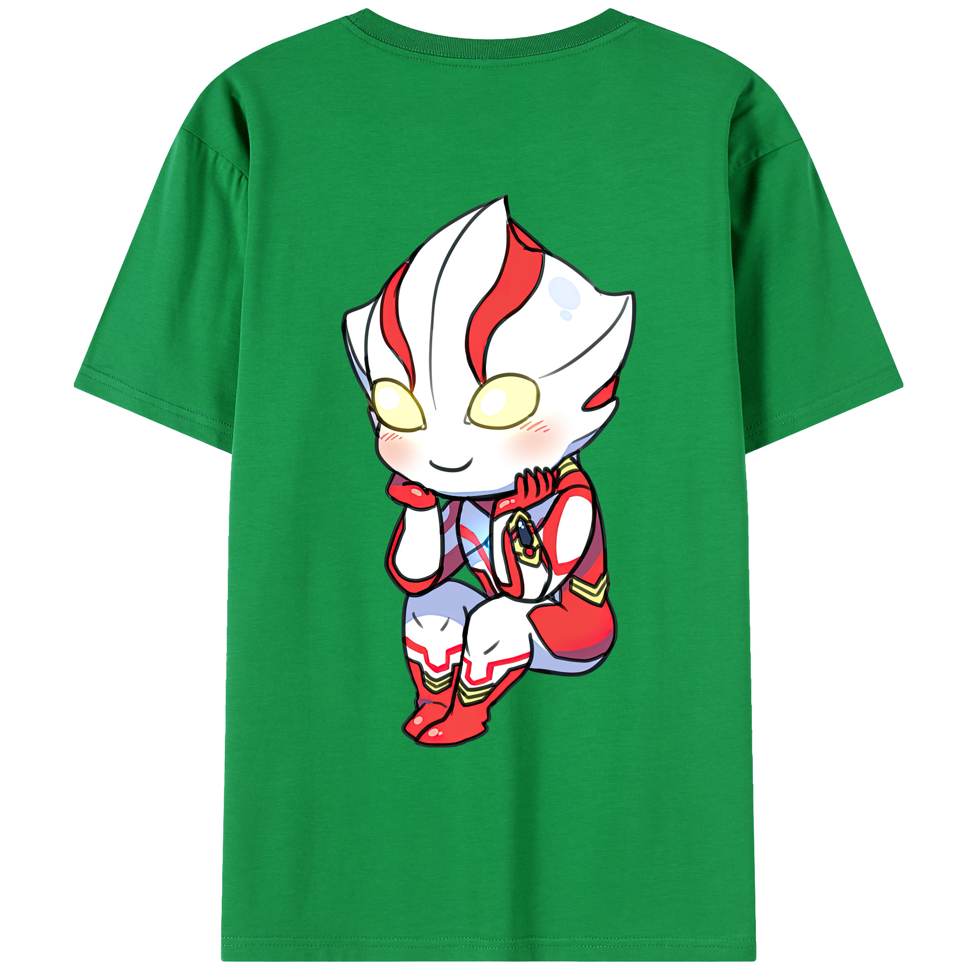 （画像用） ウルトラマン Ultraman 綿100％ メンズ半袖Tシャツ（バックプリント） 通気性