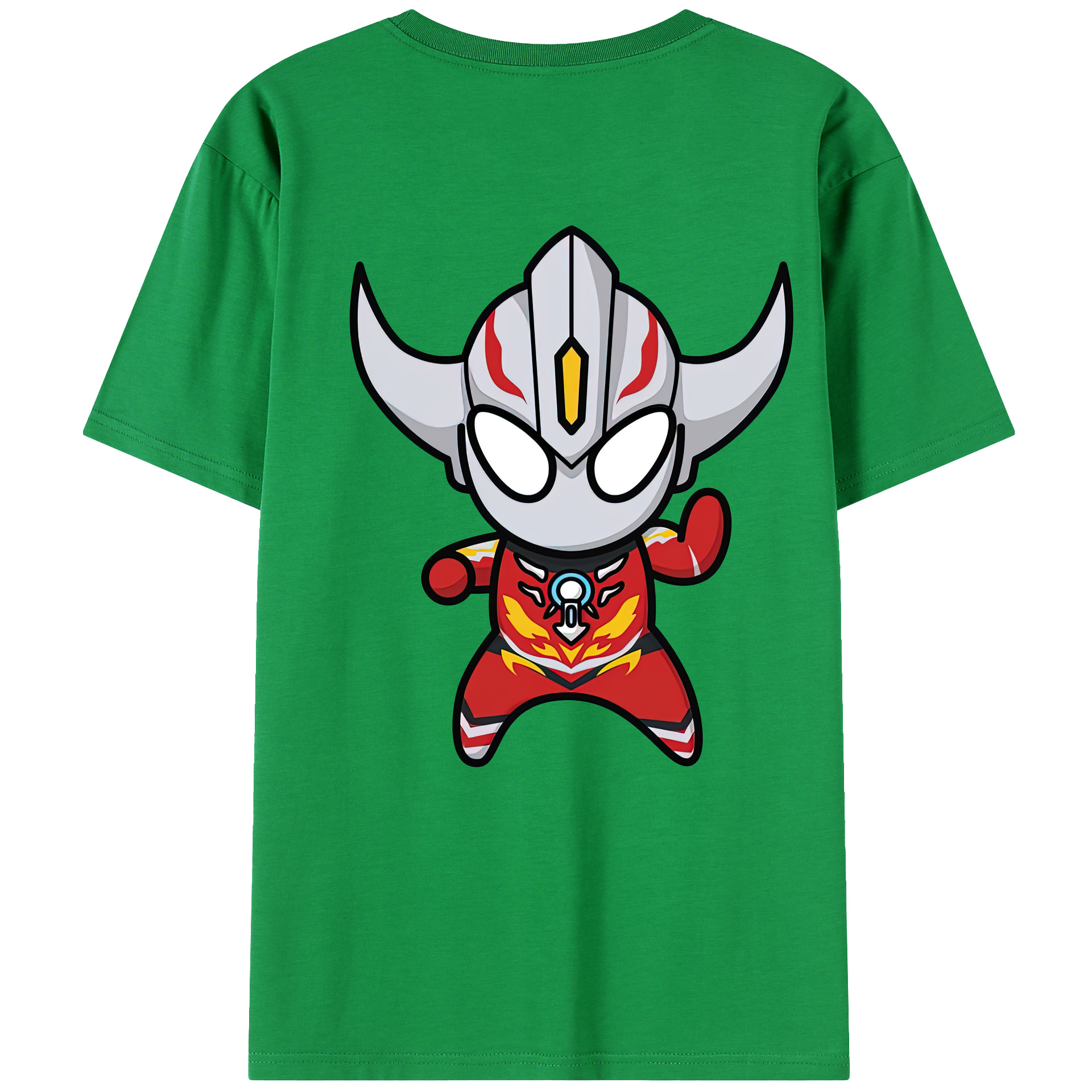 （画像用） ウルトラマン Ultraman 綿100％ メンズ半袖Tシャツ（バックプリント） 通気性