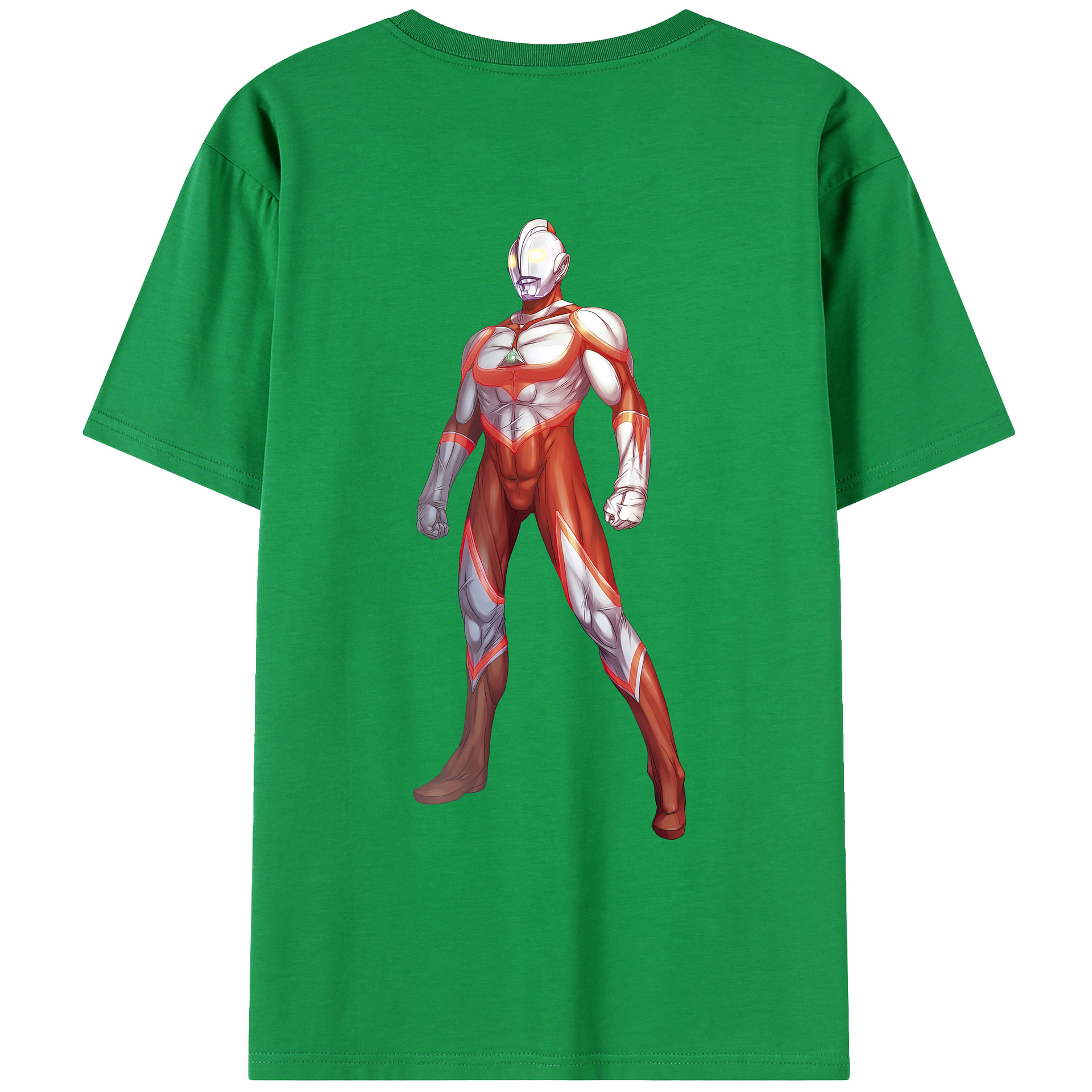 （画像用） ウルトラマン Ultraman 綿100％ メンズ半袖Tシャツ（バックプリント） 通気性