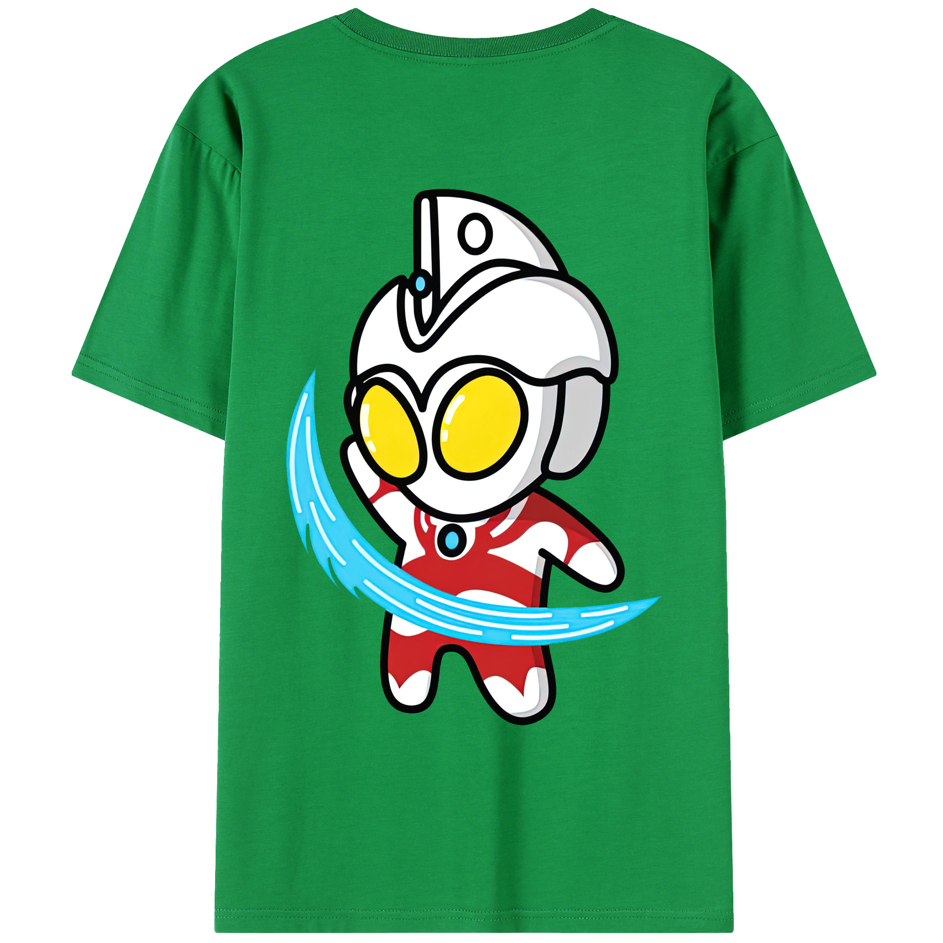 （画像用） ウルトラマン Ultraman 綿100％ メンズ半袖Tシャツ（バックプリント） 通気性