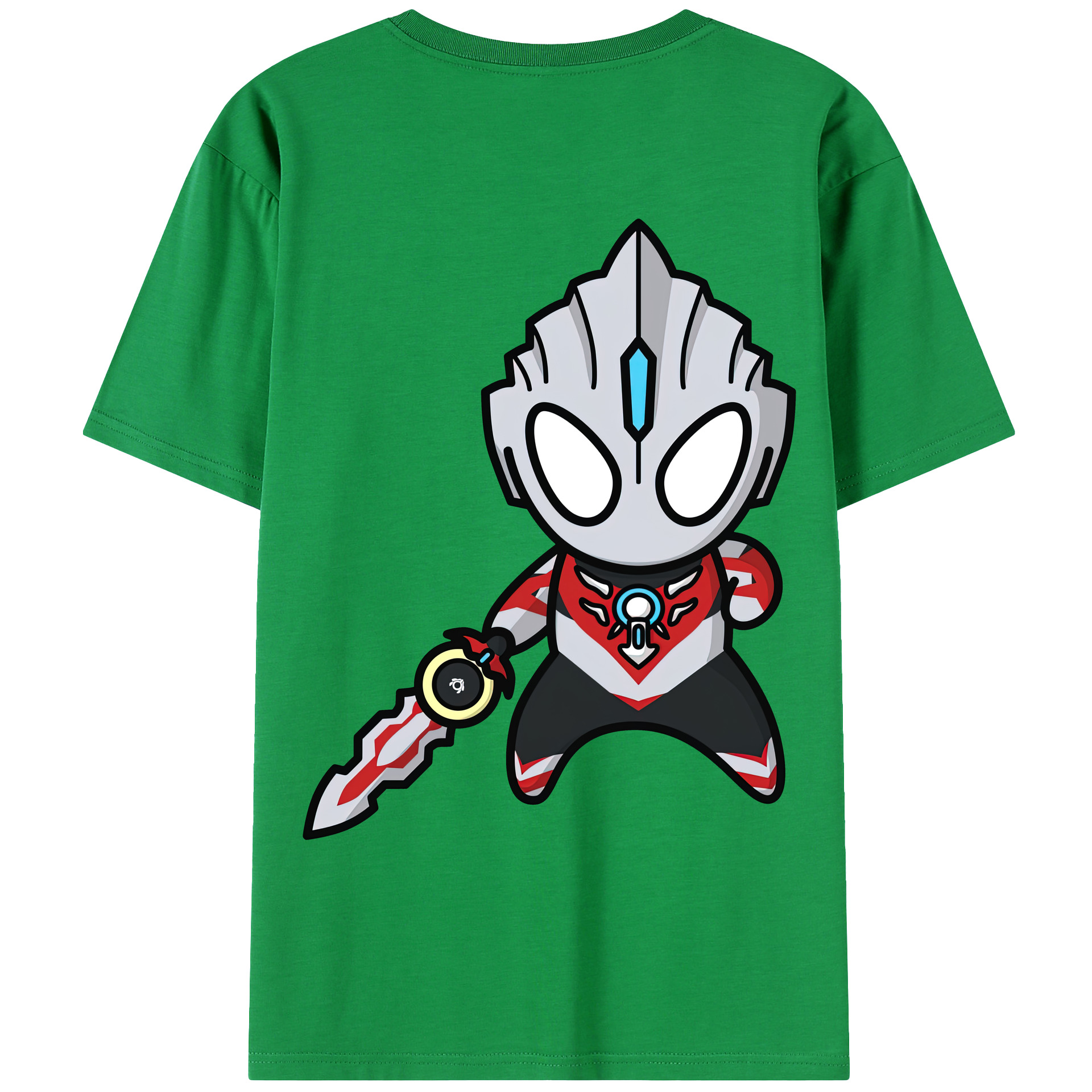 （画像用） ウルトラマン Ultraman 綿100％ メンズ半袖Tシャツ（バックプリント） 通気性
