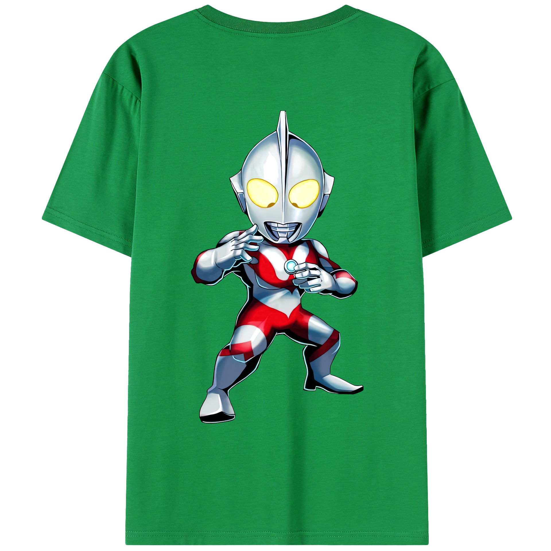 （画像用） ウルトラマン Ultraman 綿100％ メンズ半袖Tシャツ（バックプリント） 通気性