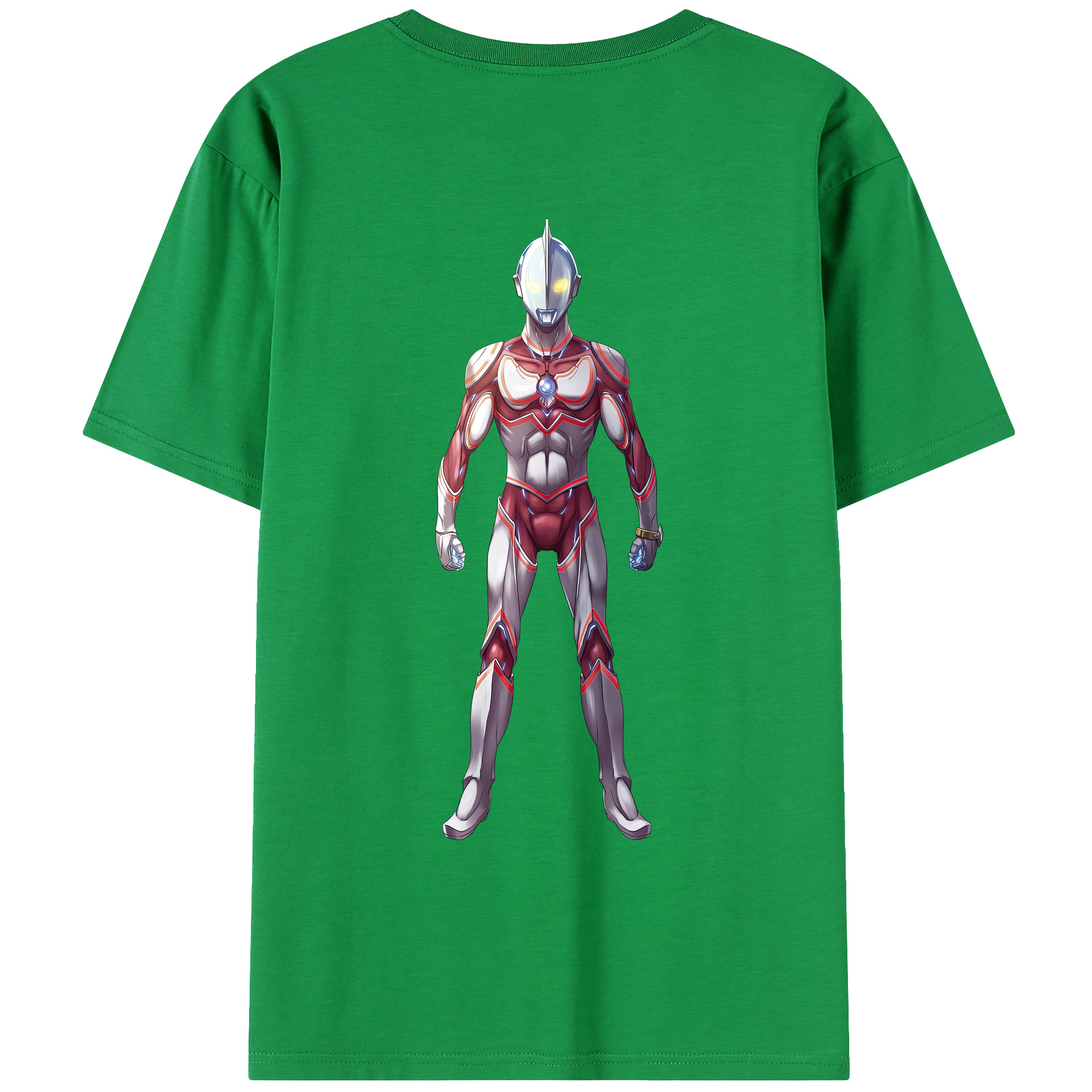 （画像用） ウルトラマン Ultraman 綿100％ メンズ半袖Tシャツ（バックプリント） 通気性