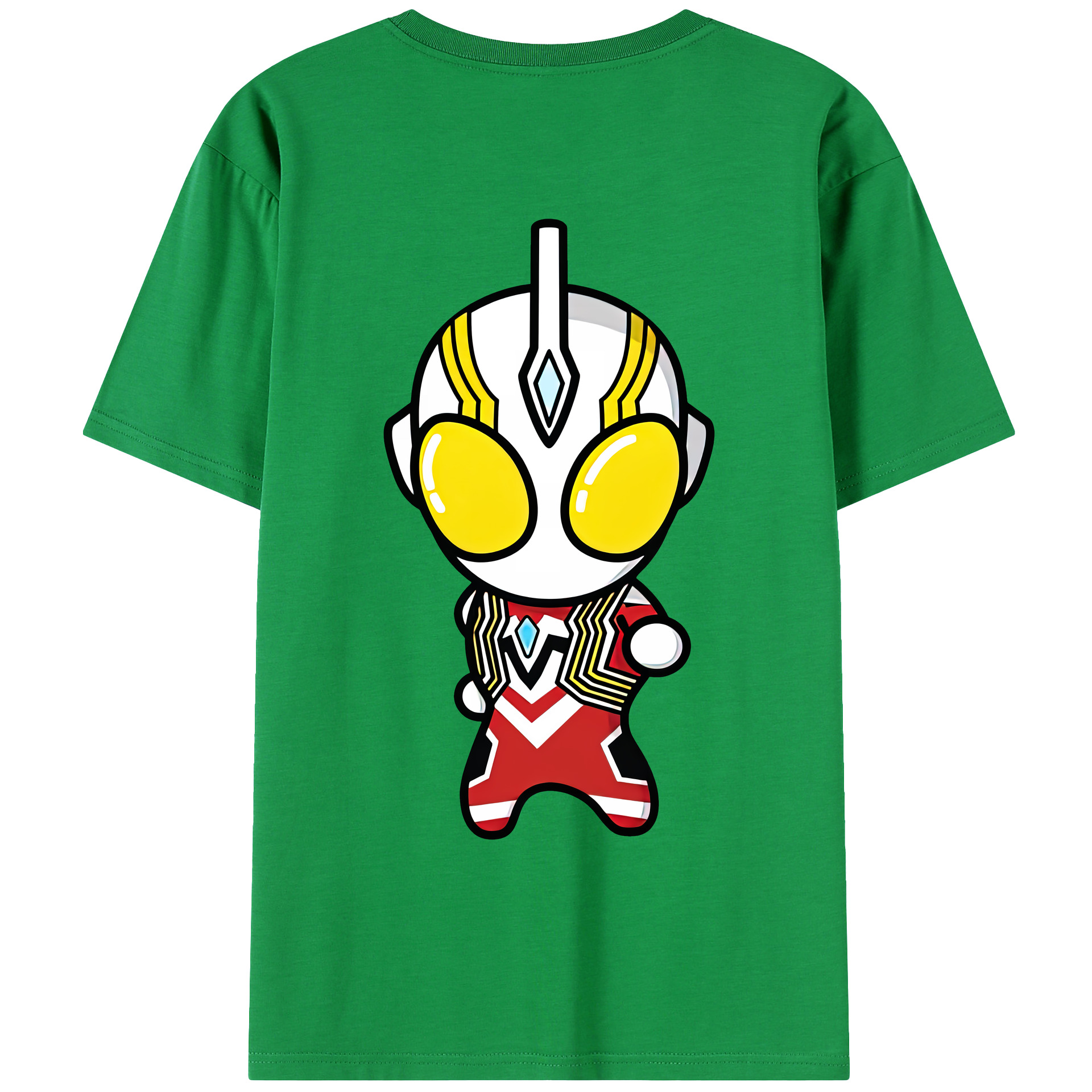 （画像用） ウルトラマン Ultraman 綿100％ メンズ半袖Tシャツ（バックプリント） 通気性