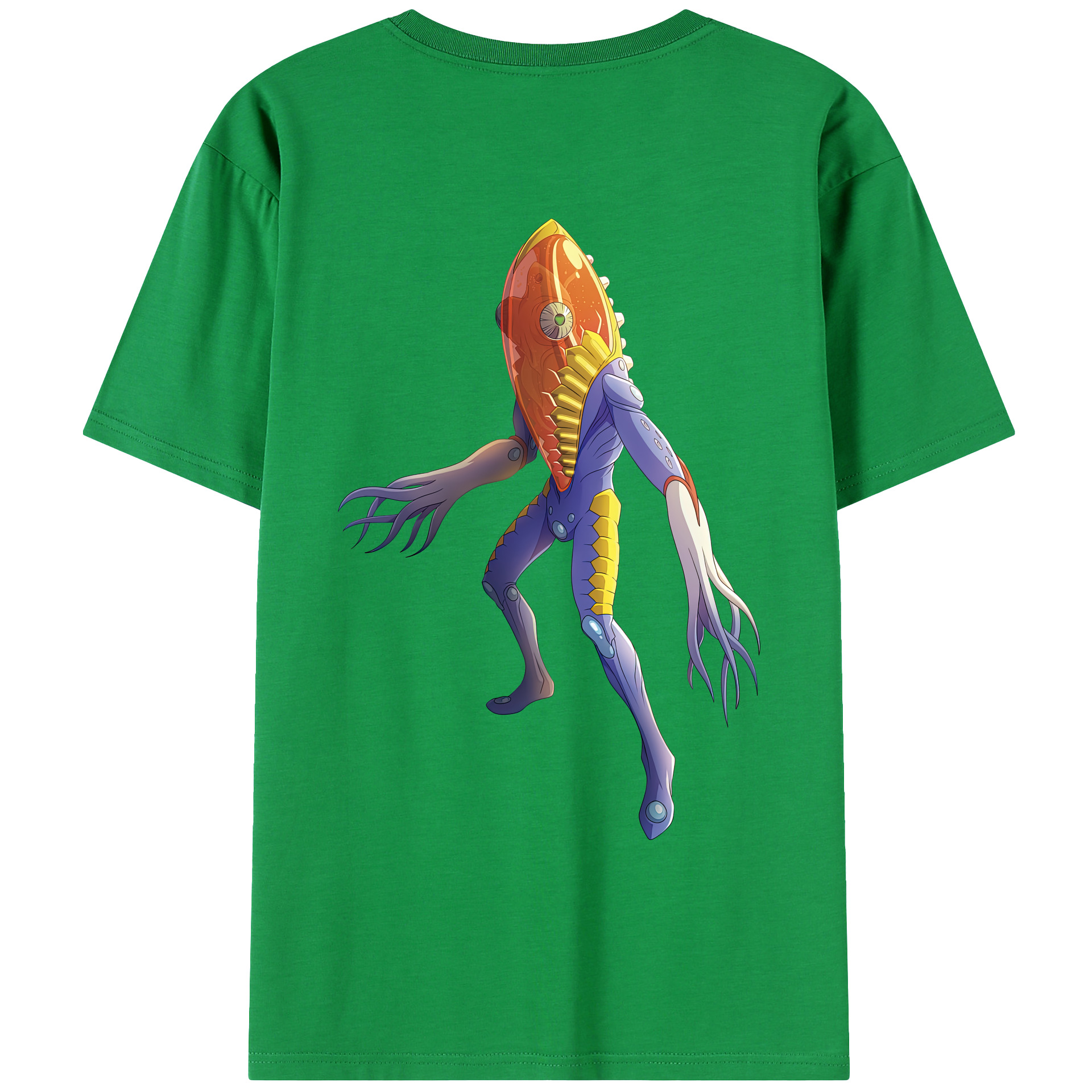 （画像用） ウルトラマン Ultraman 綿100％ メンズ半袖Tシャツ（バックプリント） 通気性
