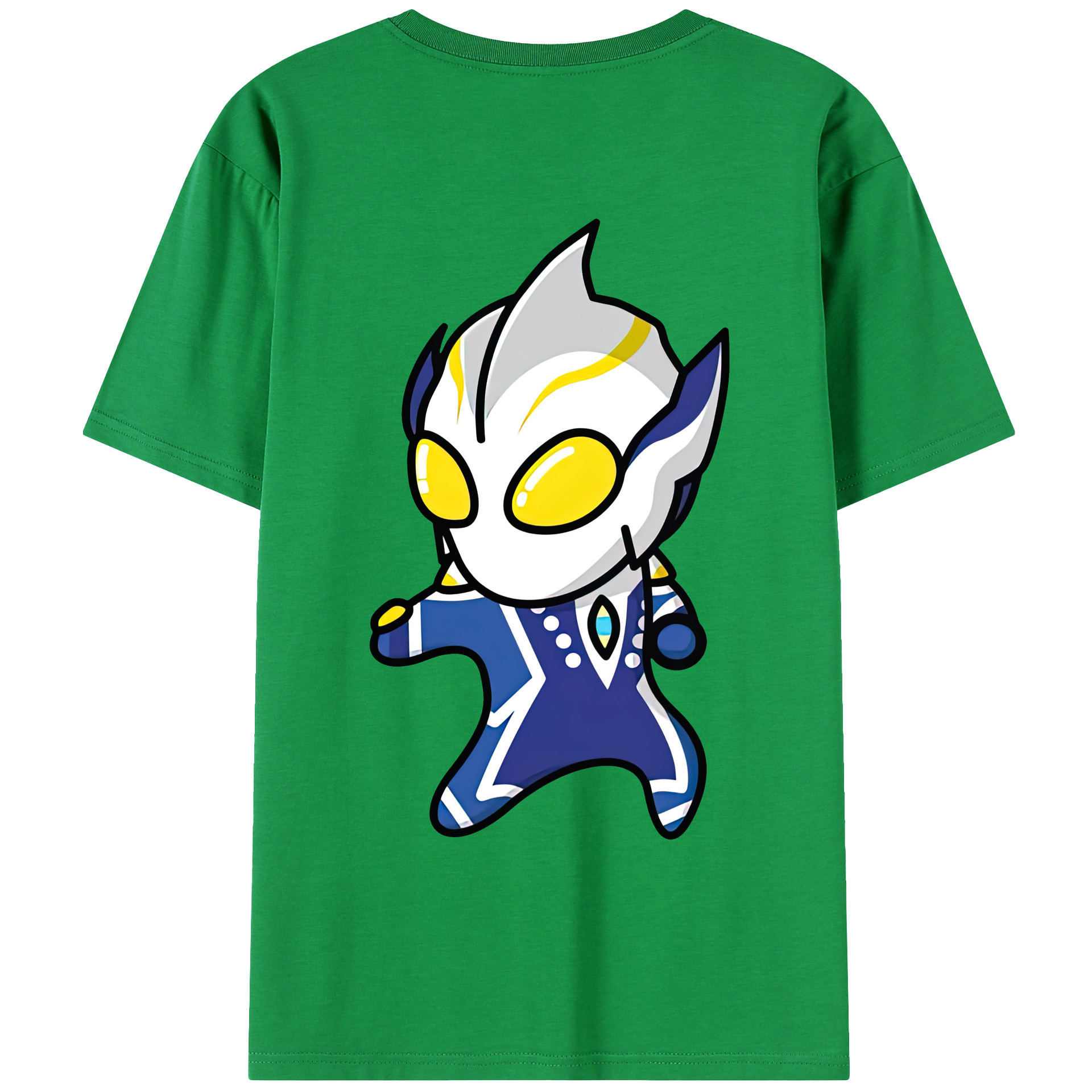 （画像用） ウルトラマン Ultraman 綿100％ メンズ半袖Tシャツ（バックプリント） 通気性