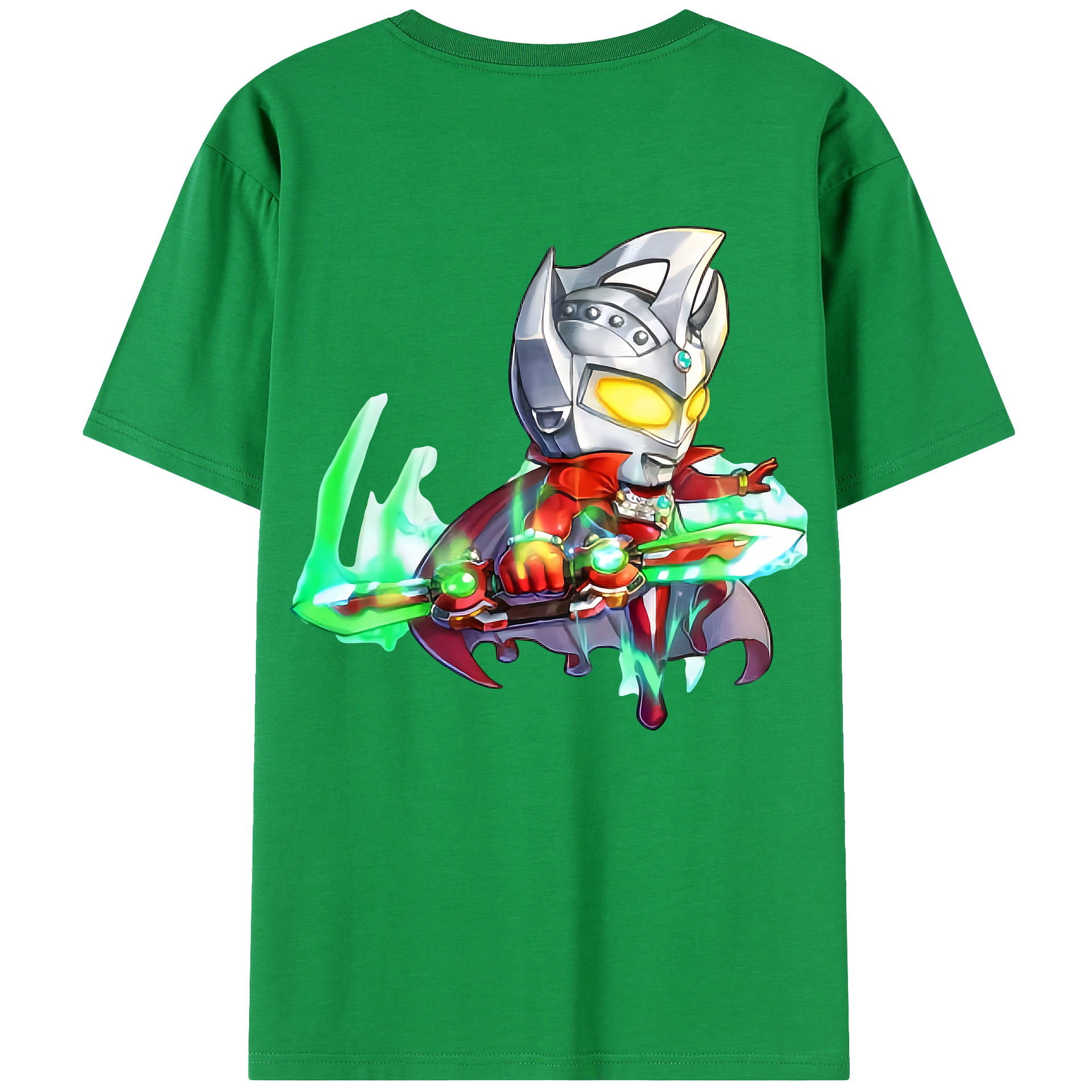 （画像用） ウルトラマン Ultraman 綿100％ メンズ半袖Tシャツ（バックプリント） 通気性