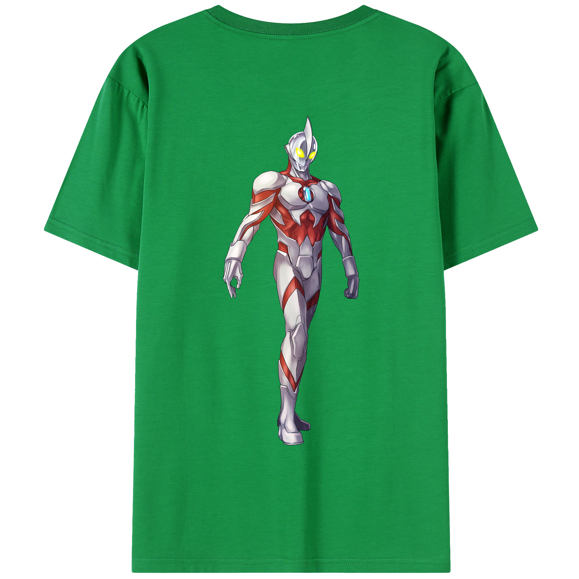 （画像用） ウルトラマン Ultraman 綿100％ メンズ半袖Tシャツ（バックプリント） 通気性