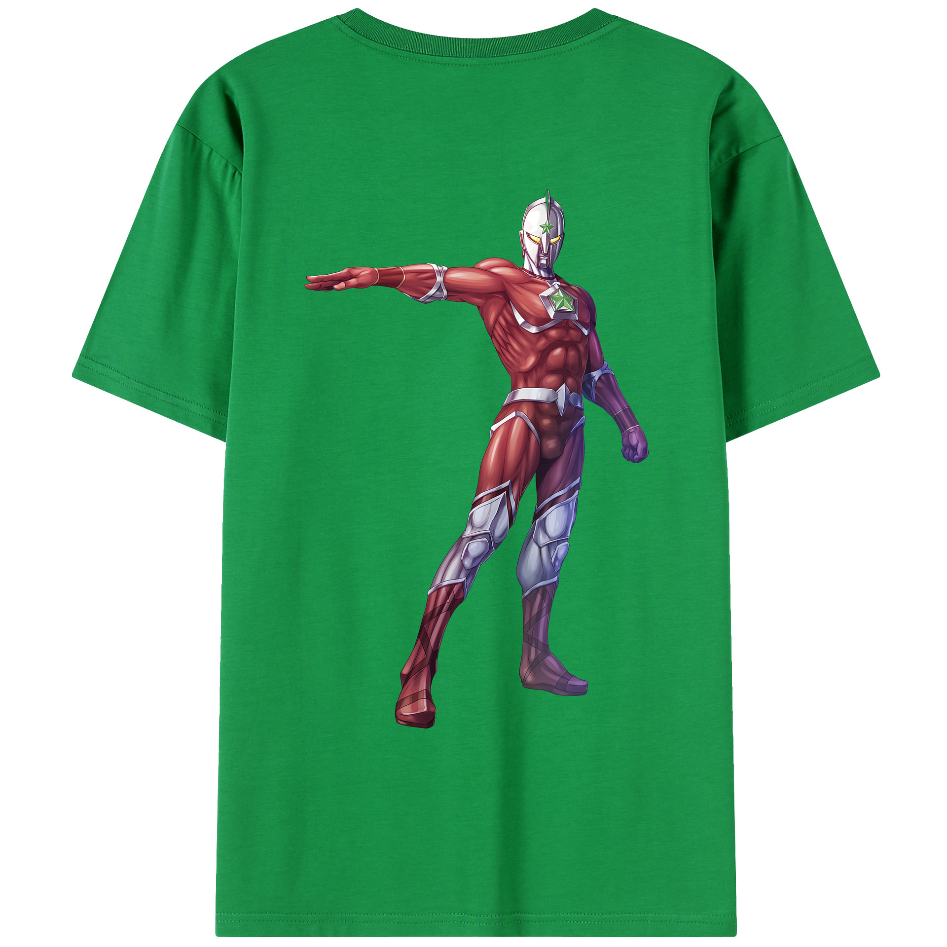 （画像用） ウルトラマン Ultraman 綿100％ メンズ半袖Tシャツ（バックプリント） 通気性