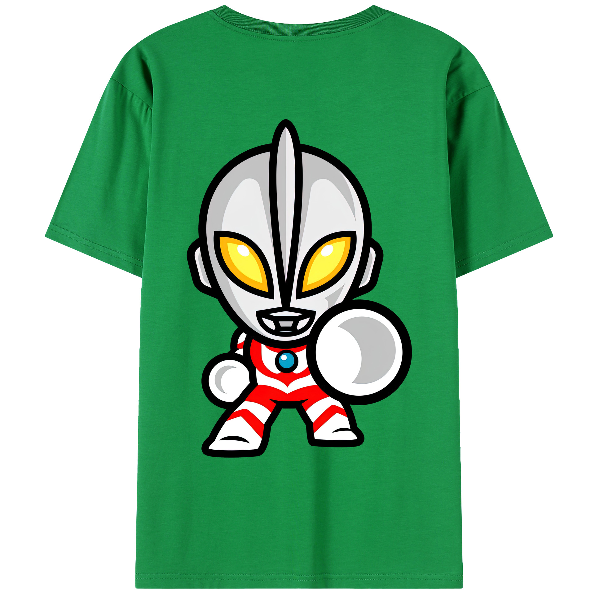 （画像用） ウルトラマン Ultraman 綿100％ メンズ半袖Tシャツ（バックプリント） 通気性