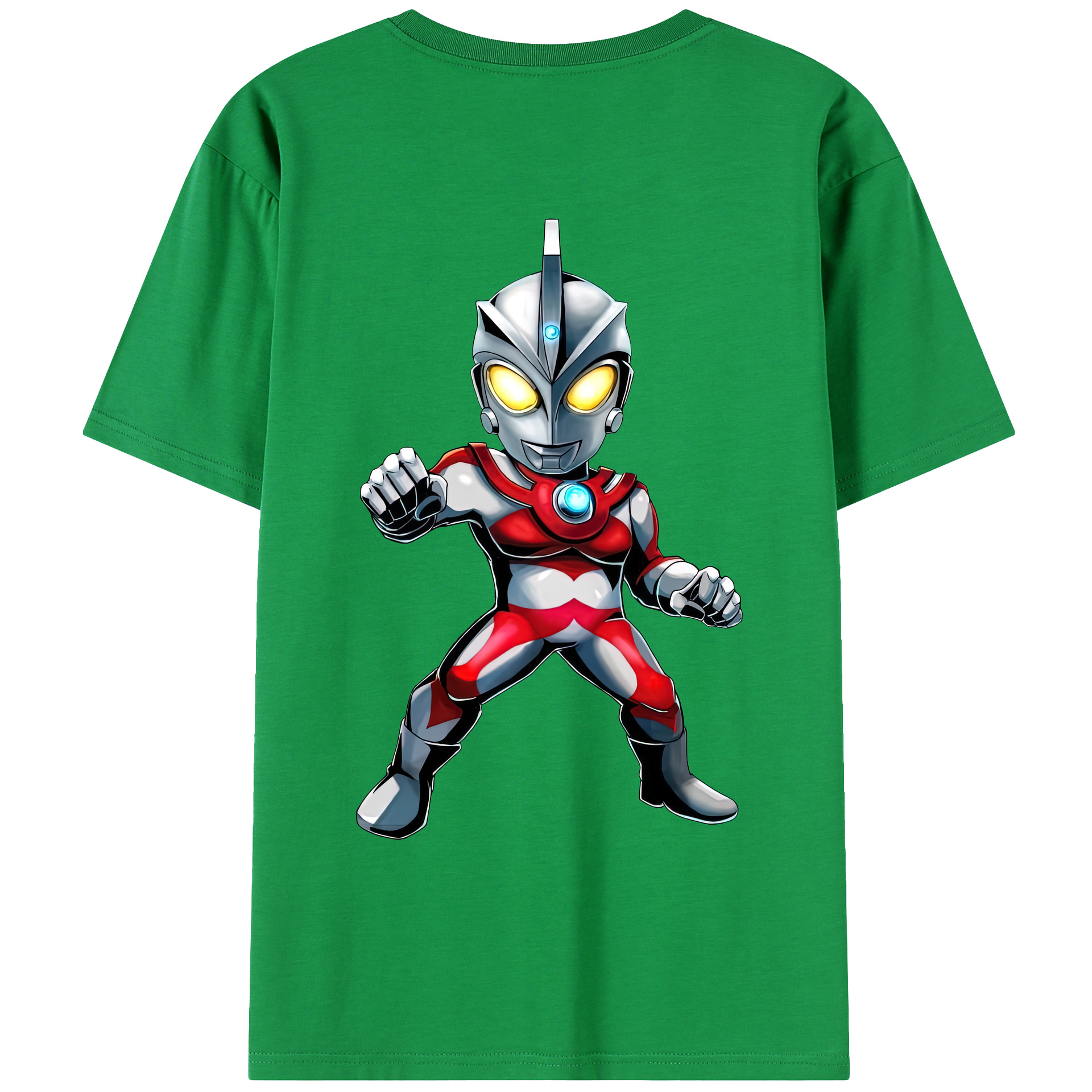 （画像用） ウルトラマン Ultraman 綿100％ メンズ半袖Tシャツ（バックプリント） 通気性