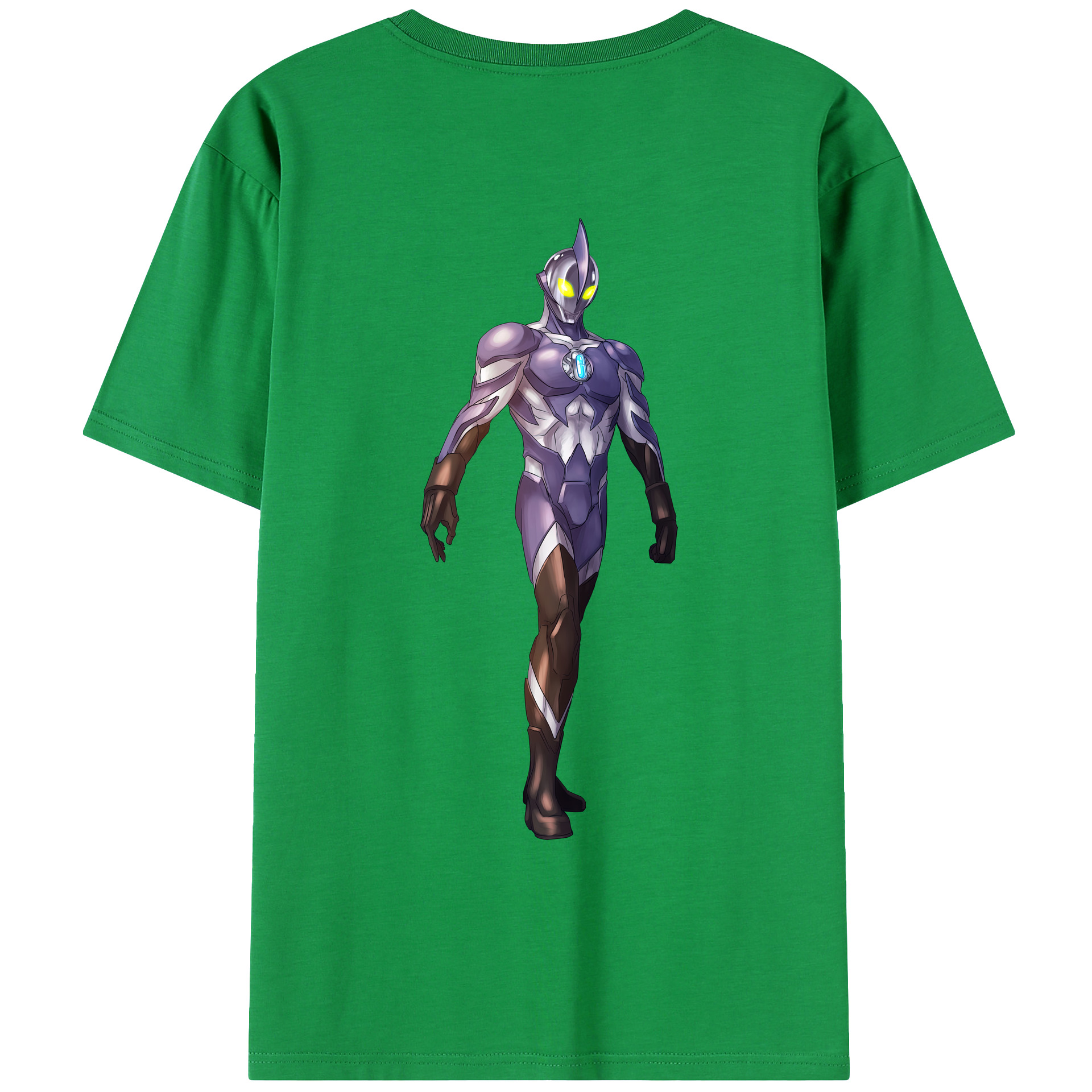 （画像用） ウルトラマン Ultraman 綿100％ メンズ半袖Tシャツ（バックプリント） 通気性